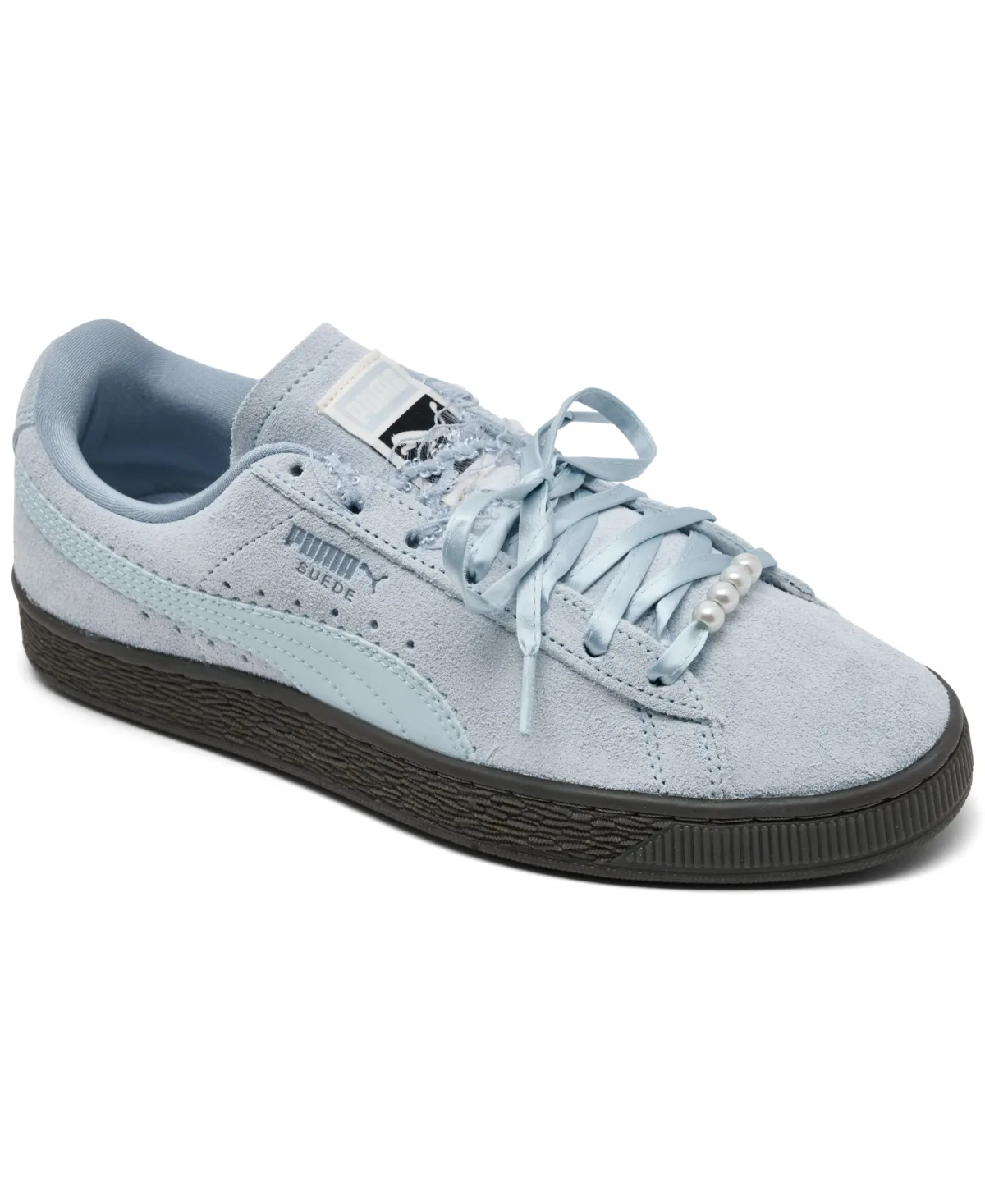 Suede Bloom Rhinestone-Embellished Sneakers by PUMA