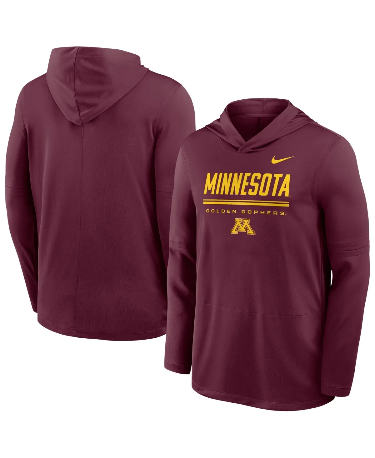 Minnesota Golden Gophers 2026 Sideline Dri-Fit Lightweight Hooded Top by Nike