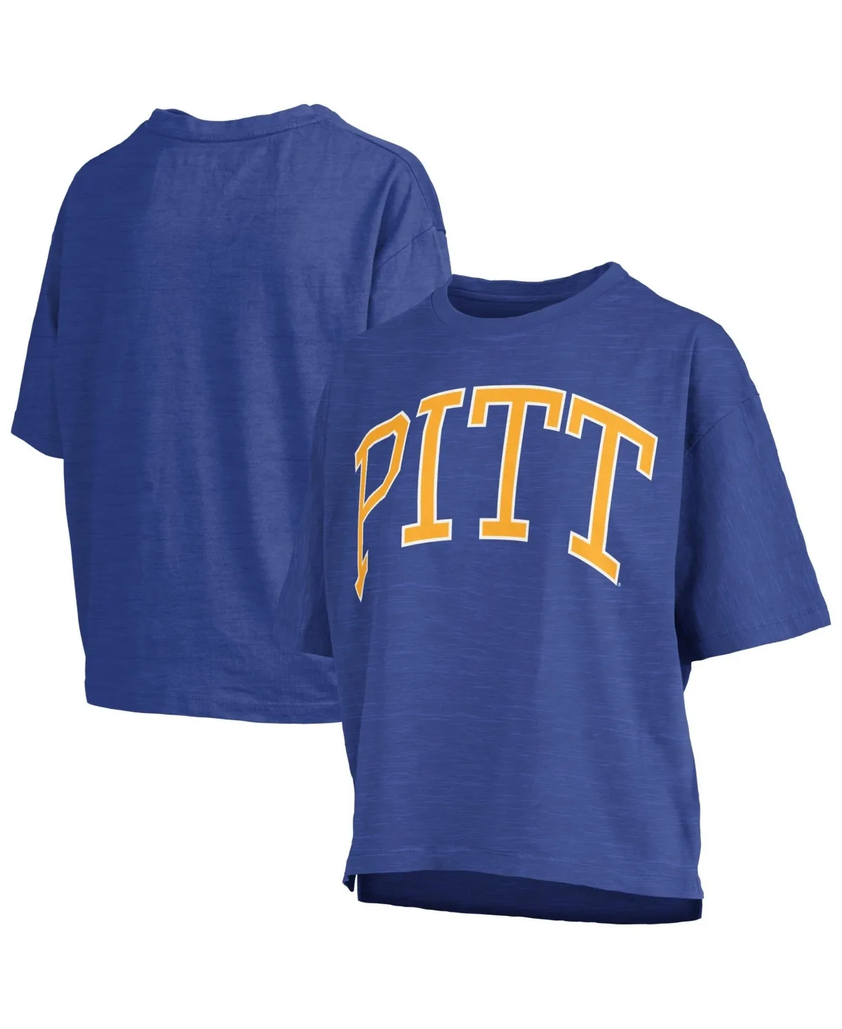 Pitt Panthers Oversized Nelson Arch Over Logo Slub T-Shirt by Pressbox