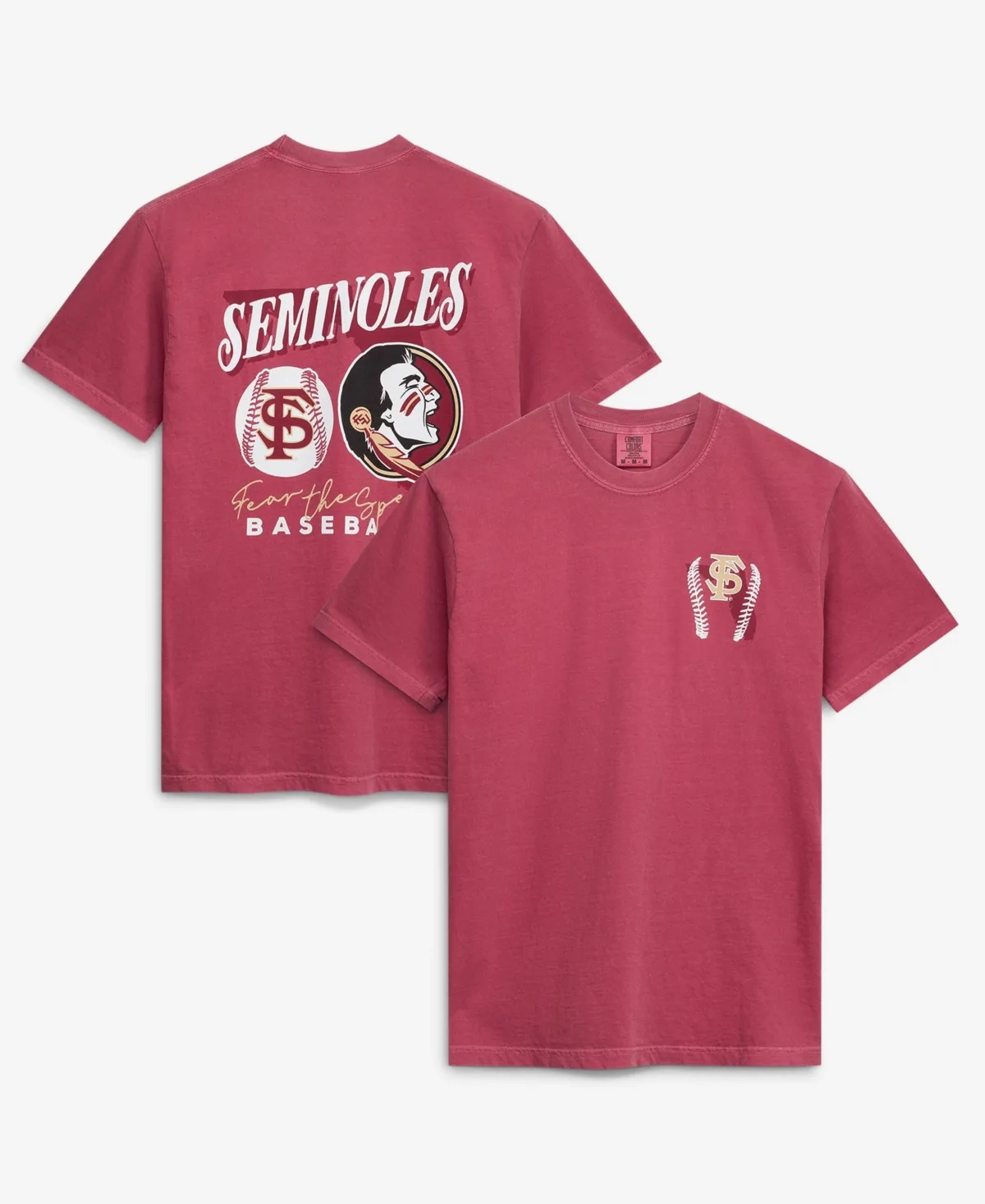 Florida State Seminoles Drawn Mascot Baseball T-Shirt by Image One