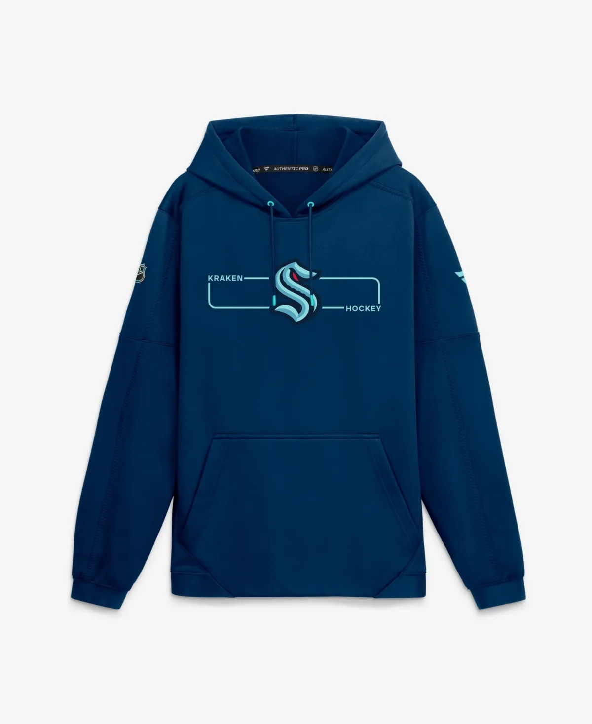 Seattle Kraken Authentic Pro Rink Fleece Pullover Hoodie by Fanatics