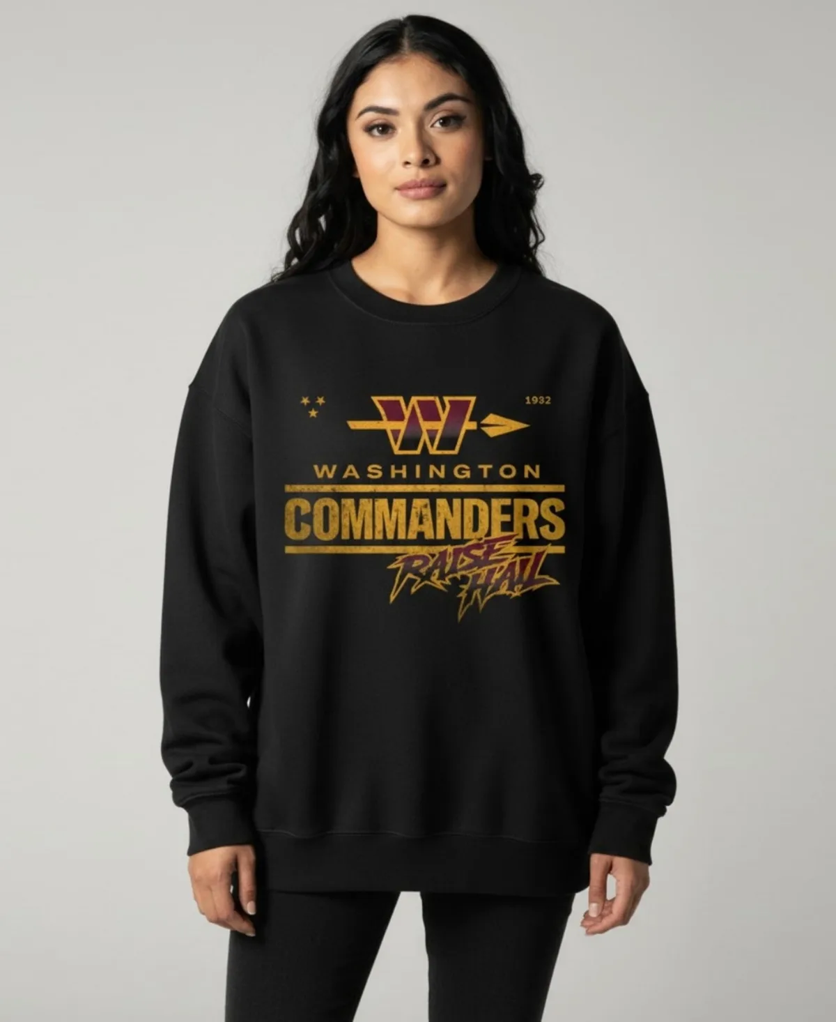 Washington Commanders Raise Hail Logo Sweatshirt by The Wild Collective