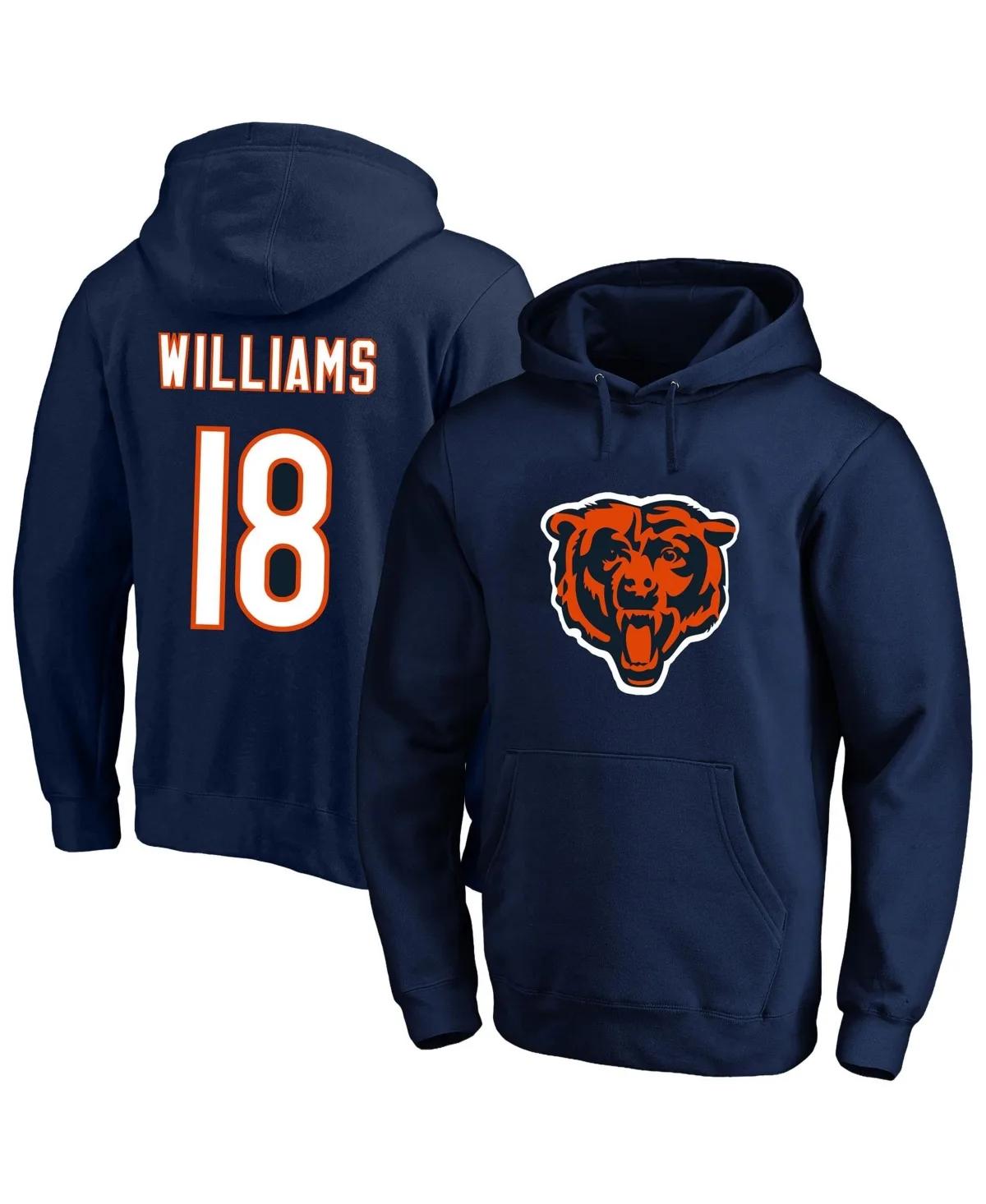 Caleb Williams Chicago Bears Big Tall Name & Number Fleece Hoodie by Fanatics