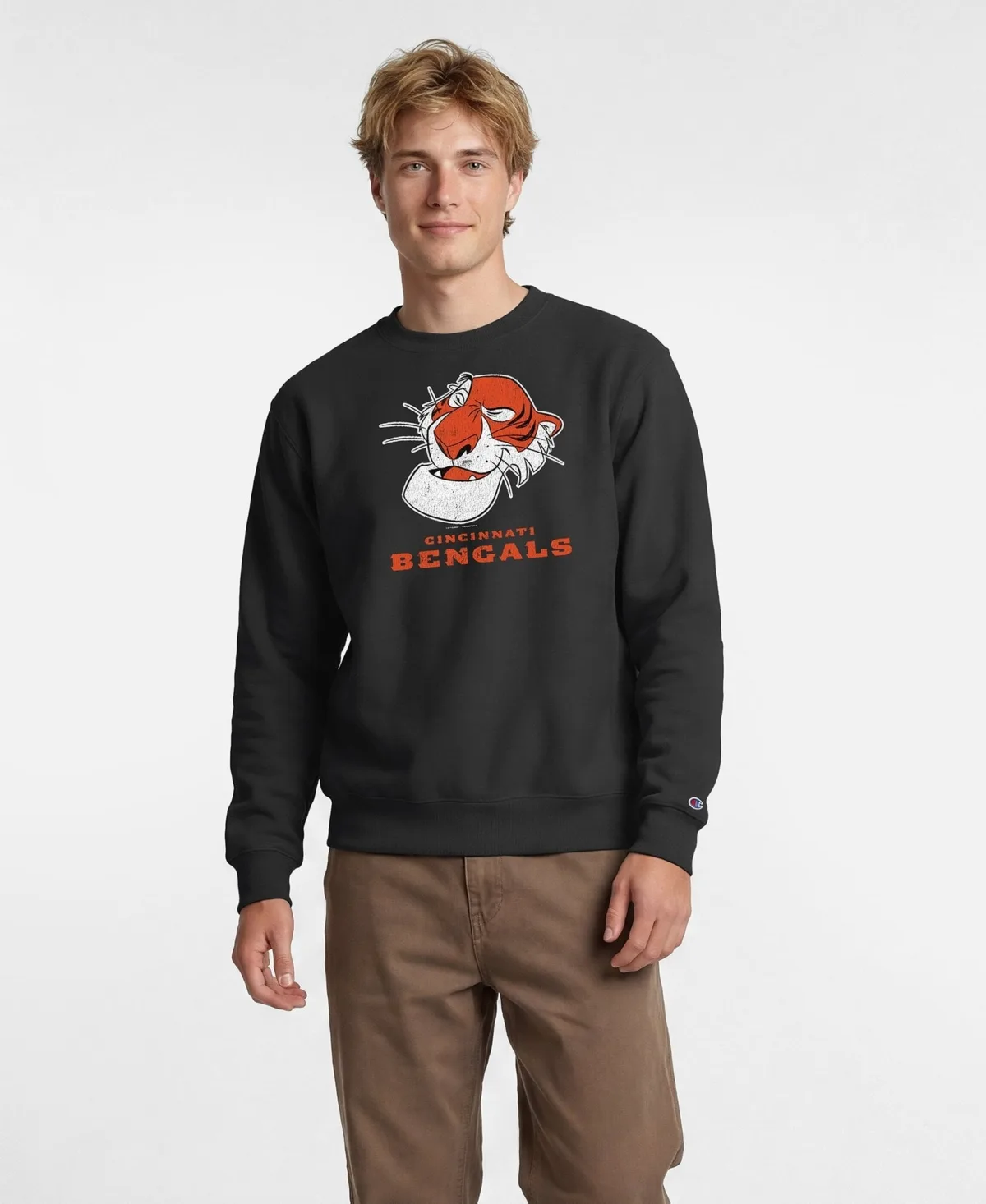 Disney x Cincinnati Bengals Shere Khan Power Blend Sweatshirt by Champion