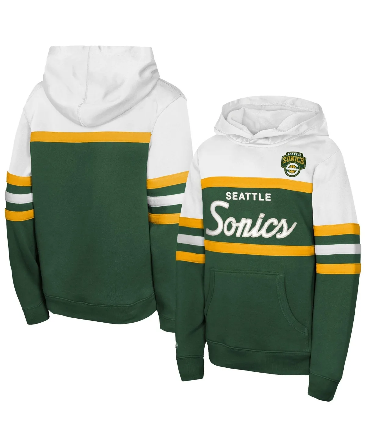 Seattle SuperSonics Vintage Head Coach Hoodie by Mitchell & Ness