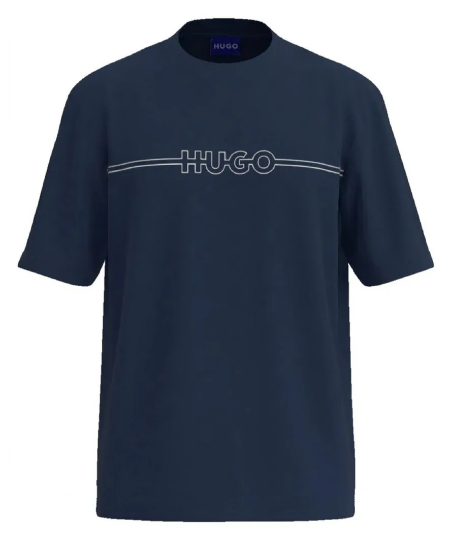 Graphic Logo Regular-Fit T-Shirt by Hugo Boss