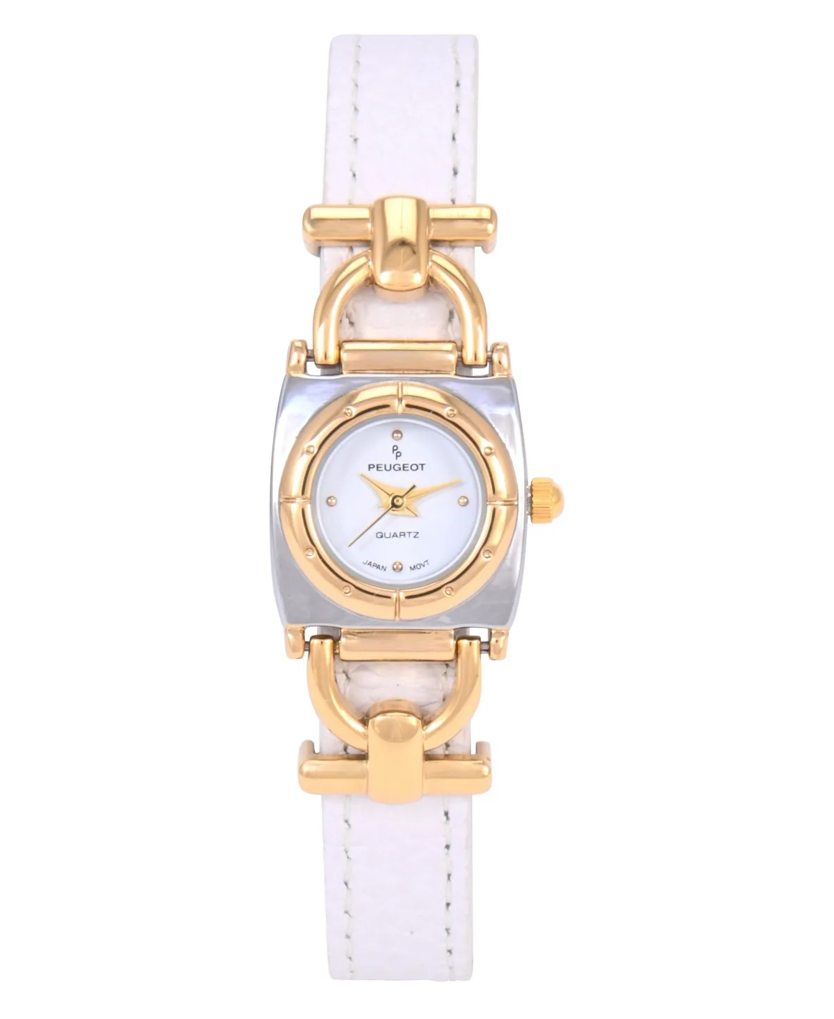 20MM Horsebit Watch with Slide-Through Leather Band by Peugeot