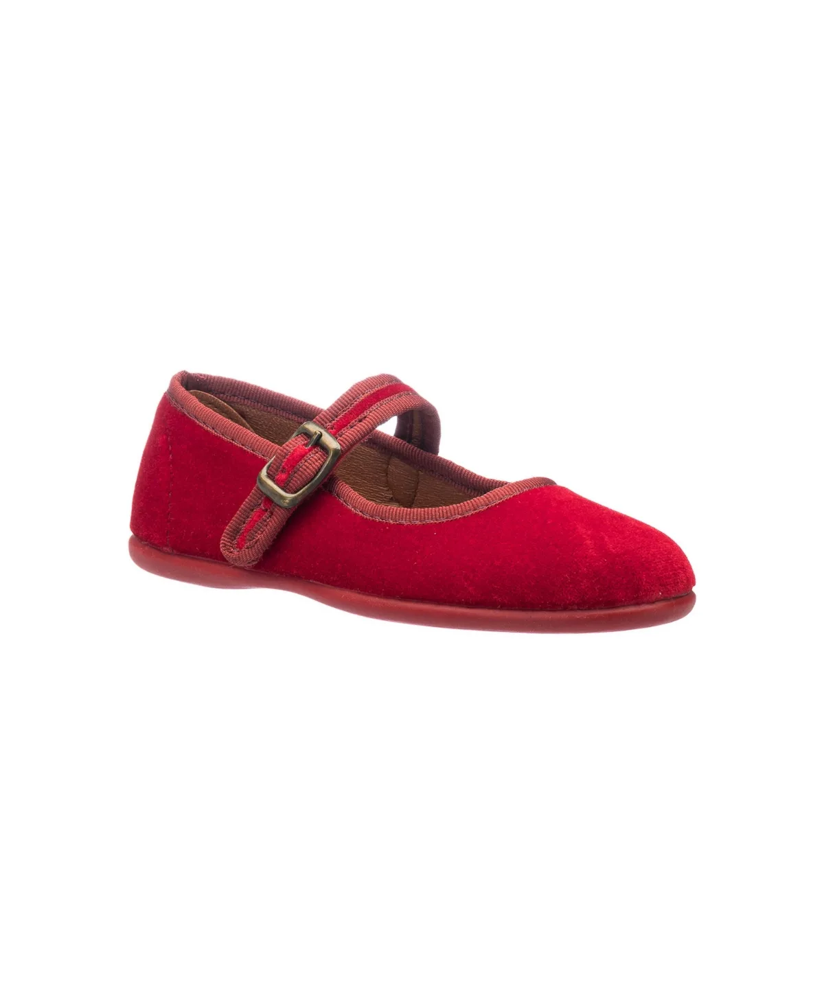 Isa Velvet Mary Jane Flats by Elephantito