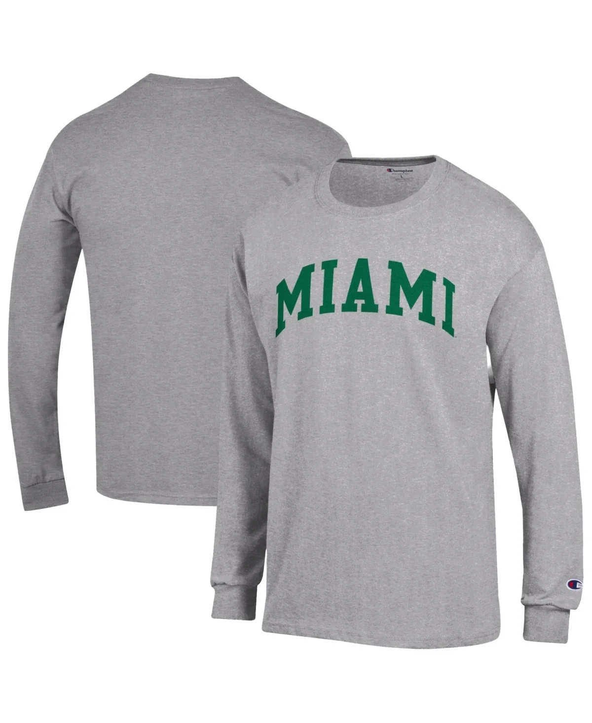 Miami Hurricanes Basic Arch Long-Sleeve T-Shirt by Champion