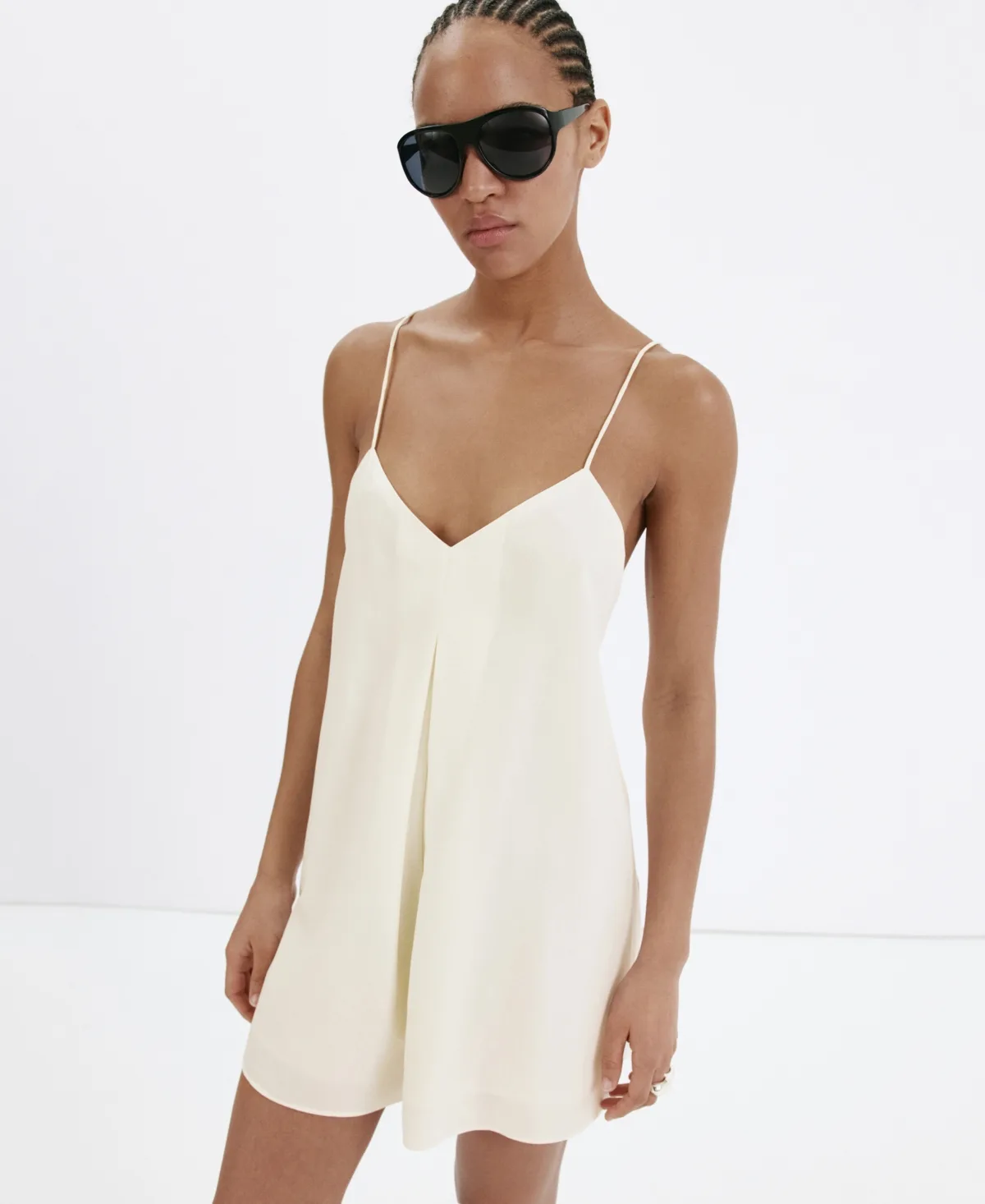Straight Open-Back Jumpsuit by Mango