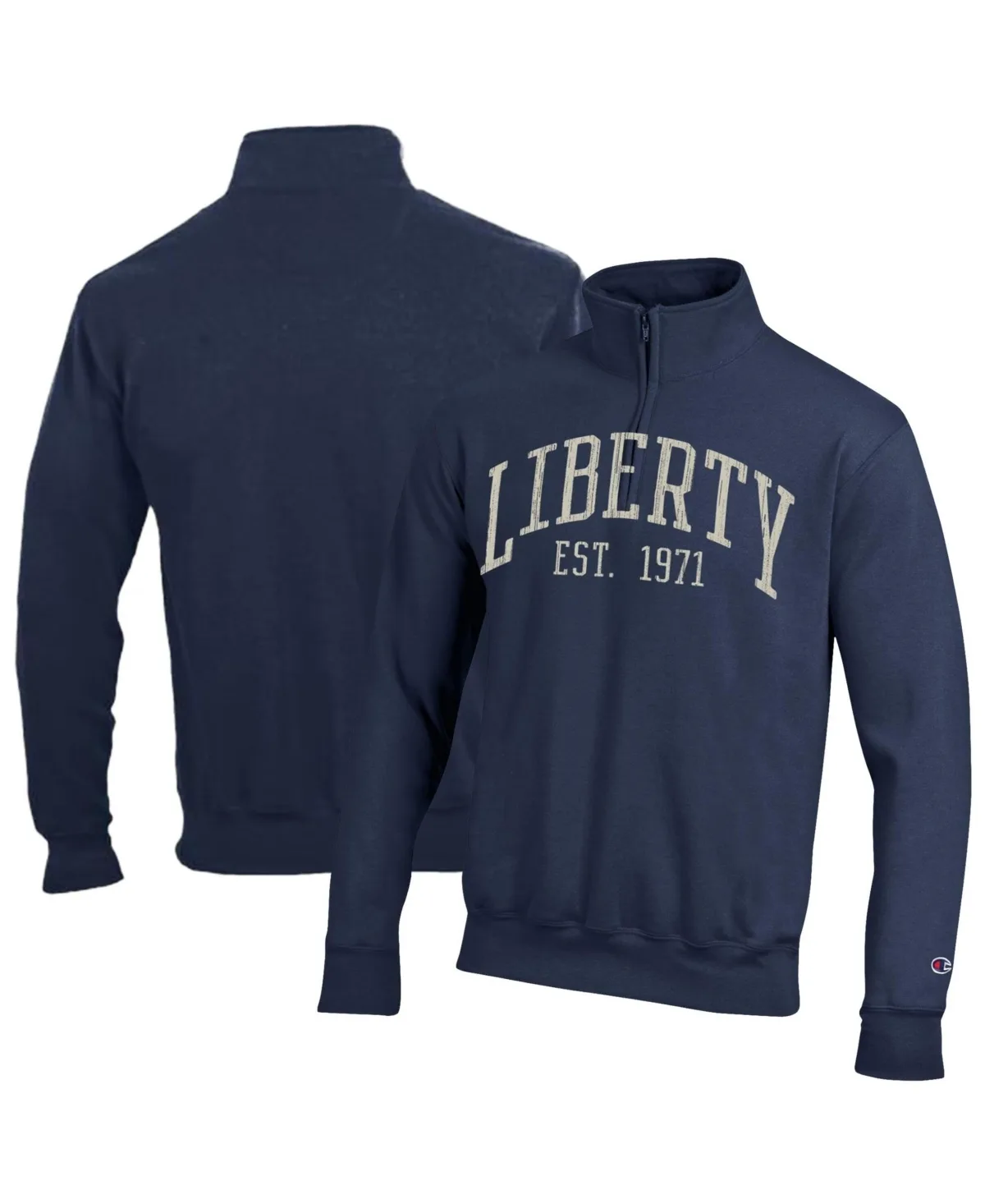 Liberty Flames Established Date Quarter-Zip Pullover by Champion