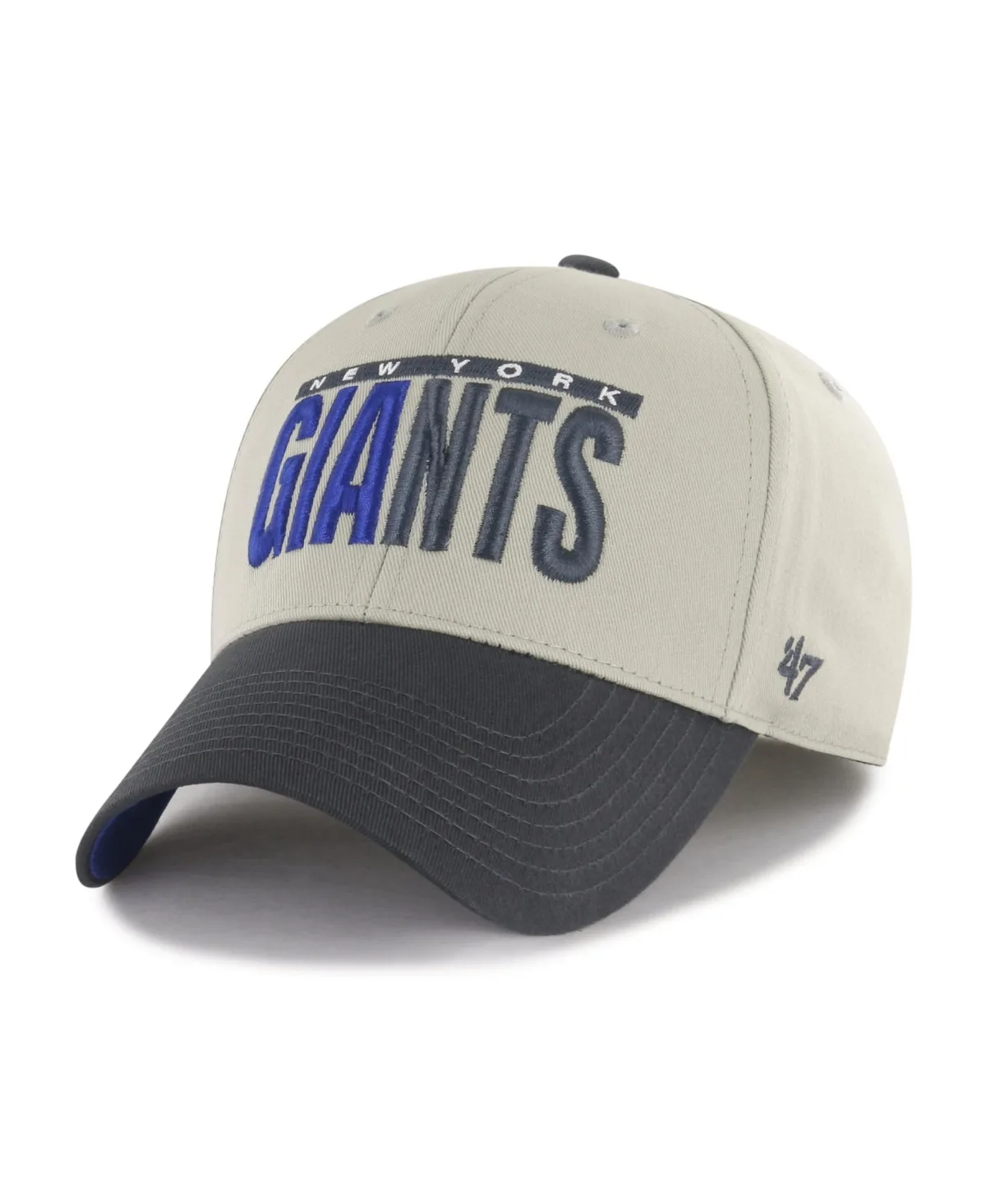 New York Giants Half Block Text Mvp Adjustable Hat by 47 Brand