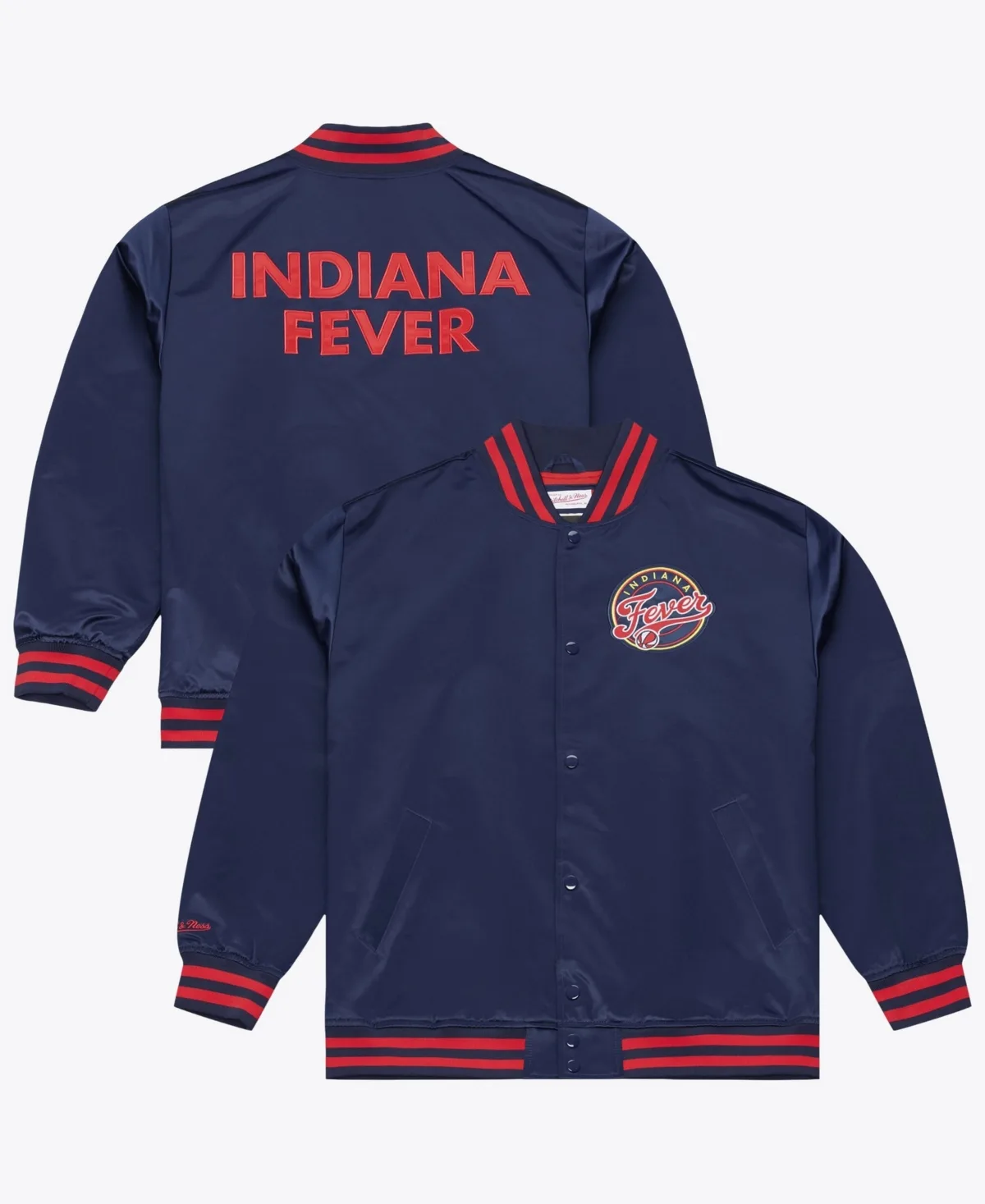 Indiana Fever Lightweight Satin Jacket by Mitchell & Ness