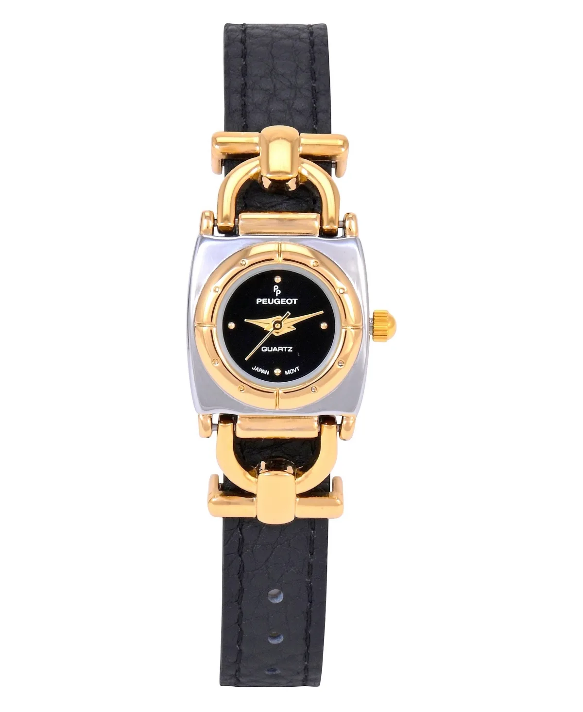 20MM Horsebit Watch with Slide-Through Leather Band