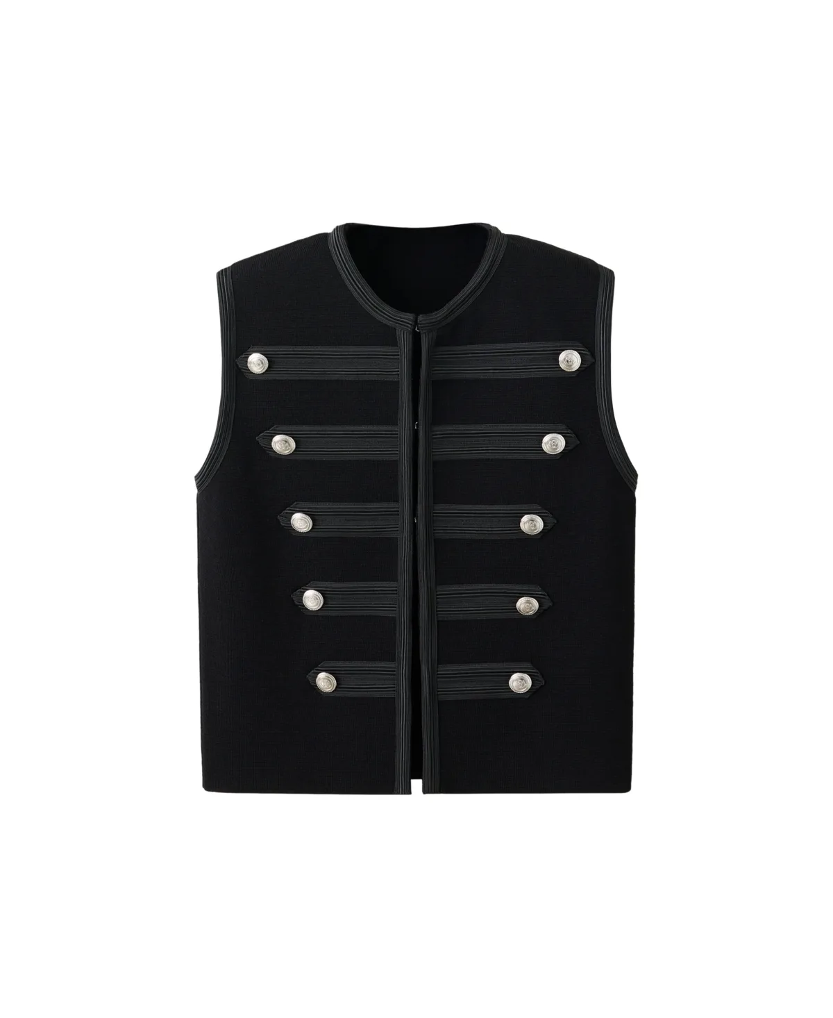 Napoleonic Sleeveless Knit Vest by Mango