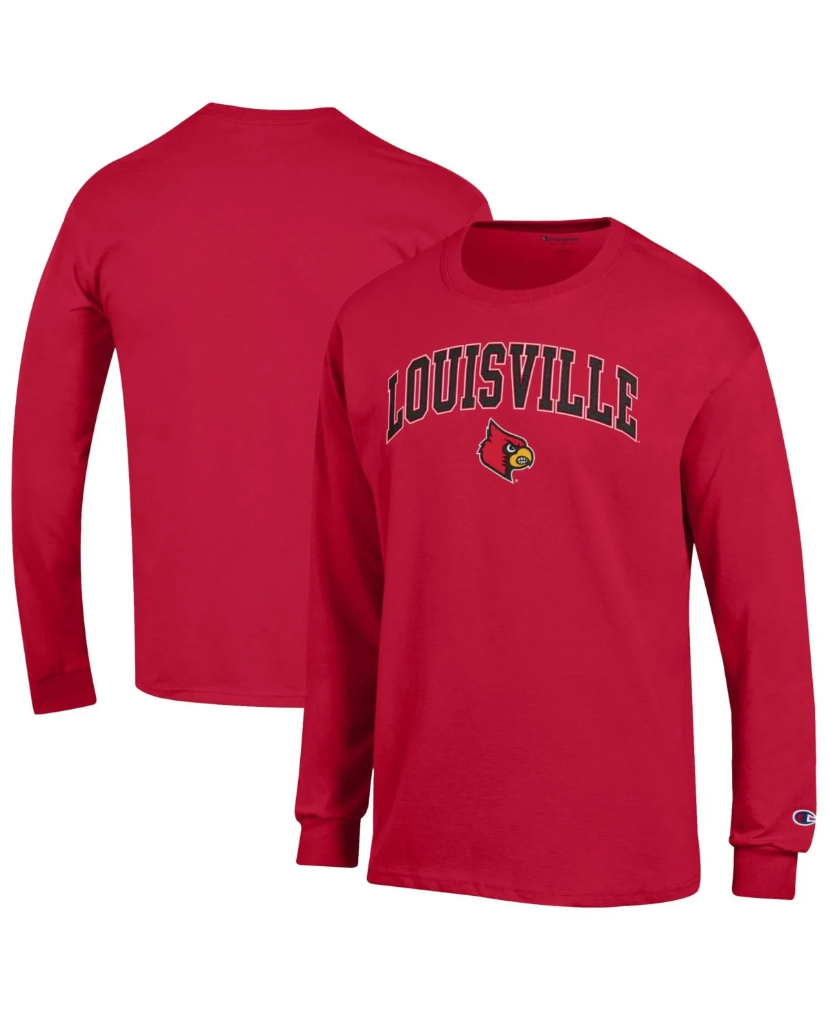 Louisville Cardinals Arch Over Logo Long-Sleeve T-Shirt by Champion