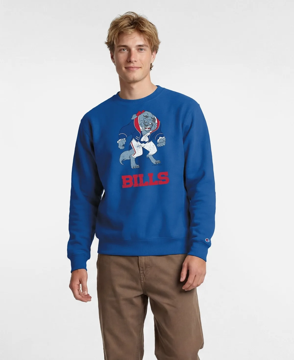 Champion x Disney Buffalo Bills Beast Power Blend Sweatshirt by Champion