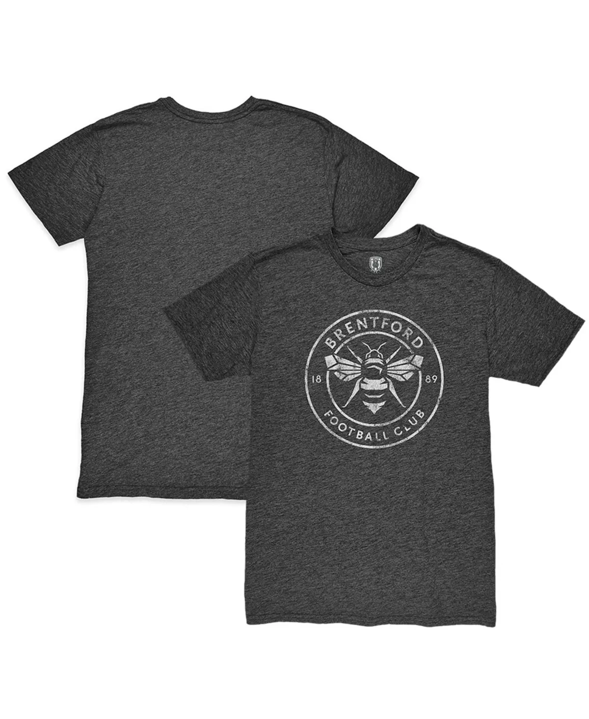 Brentford Fc Mono Crest Mock Twist Tri-Blend T-Shirt by 1863fc