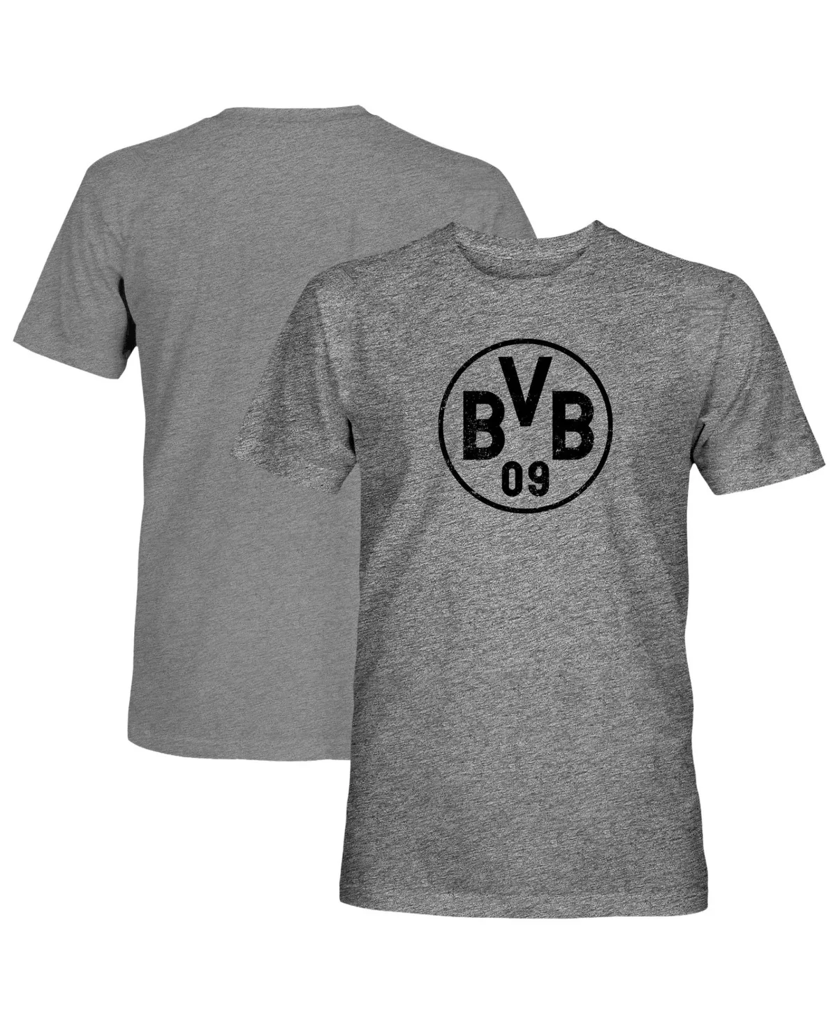 Borussia Dortmund Mono Badge Vintage Tri-Blend T-Shirt by 1863fc