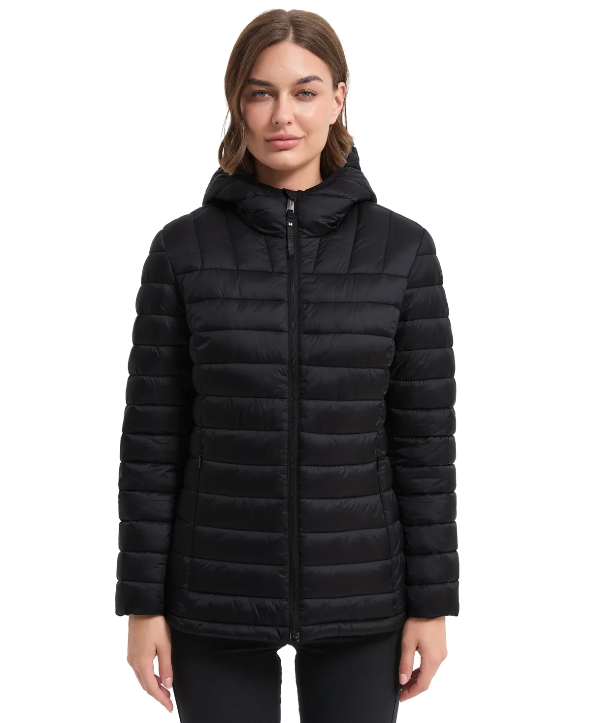 Metallic Quilt Puffer Jacket by Hawke & Co