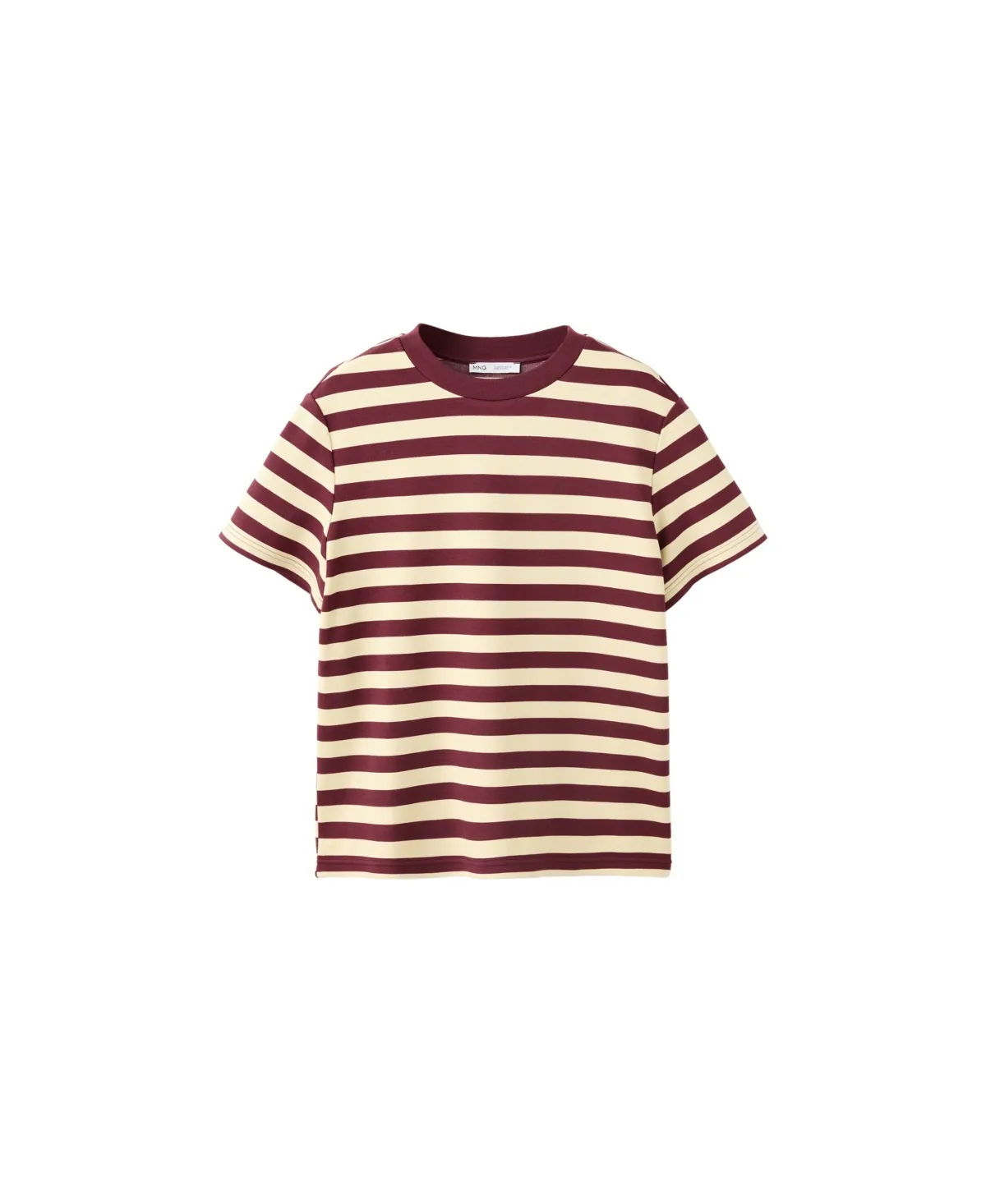 Striped Short-Sleeved T-Shirt by Mango