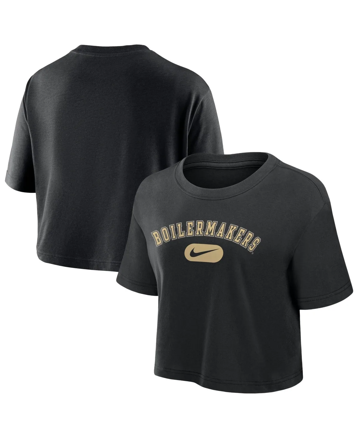 Purdue Boilermakers Dri-Fit Cropped T-Shirt by Nike