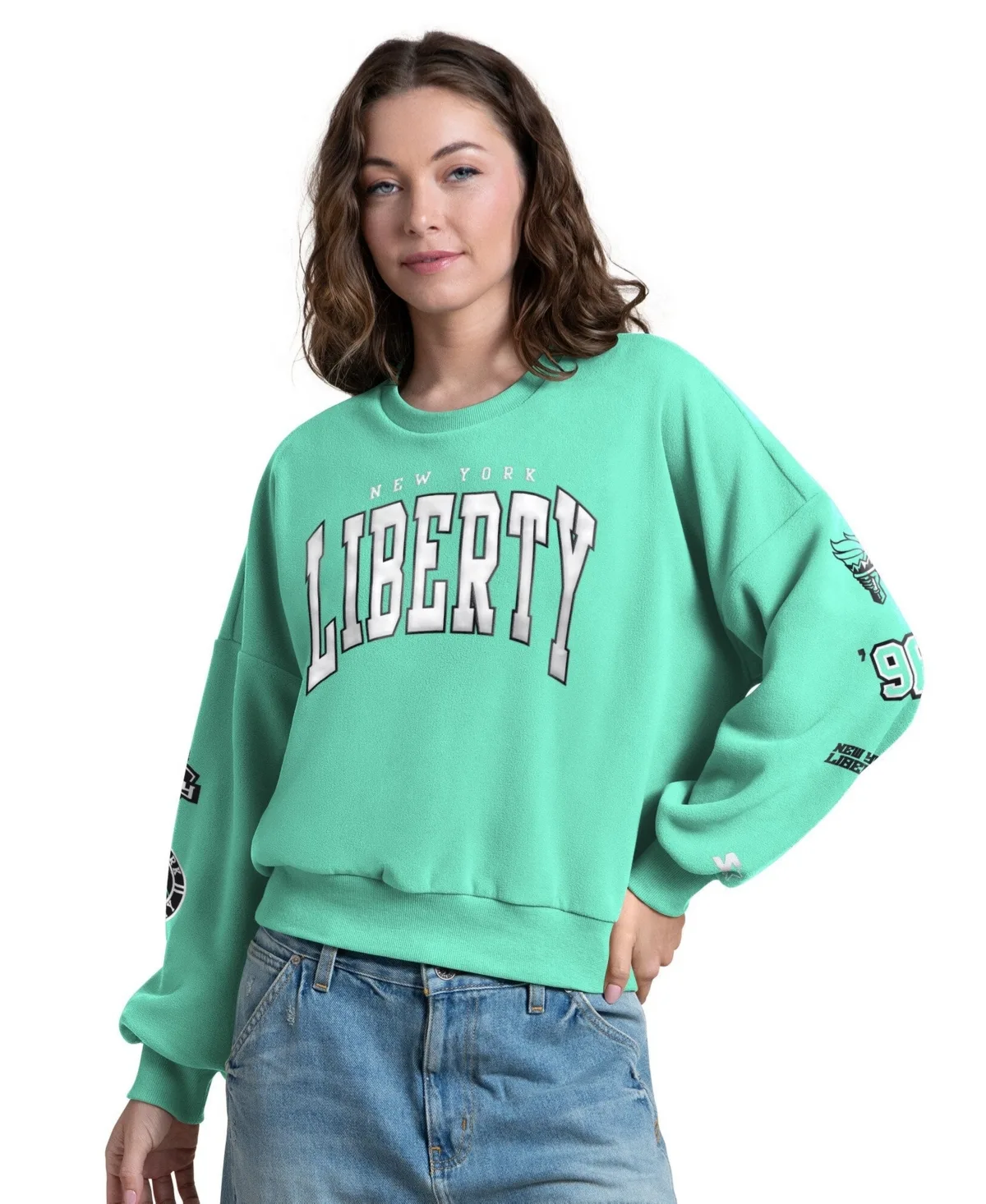 New York Liberty Fan Catch Sweatshirt by Starter