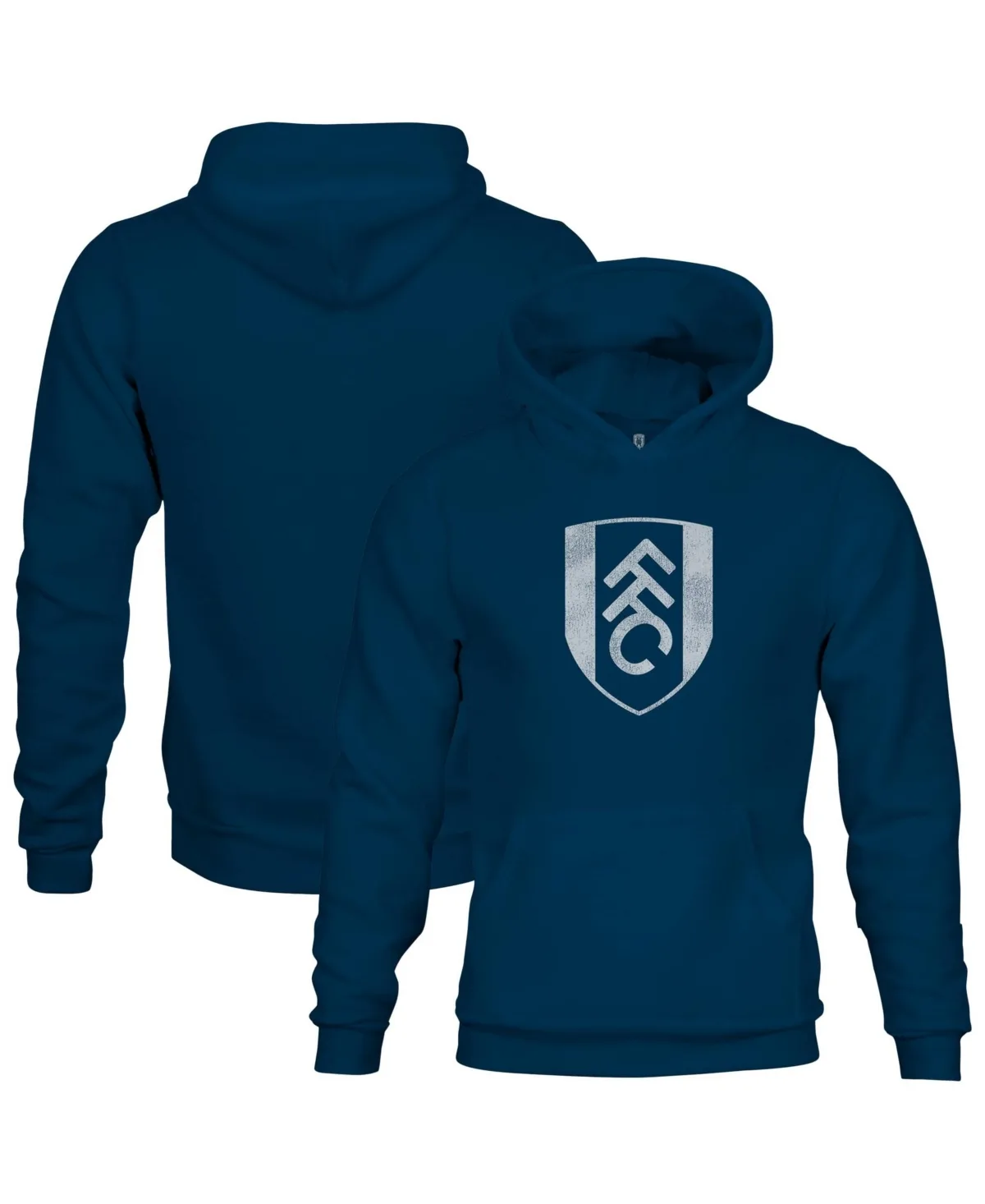 Fulham Mono Badge Fleece Pullover Hoodie by 1863fc