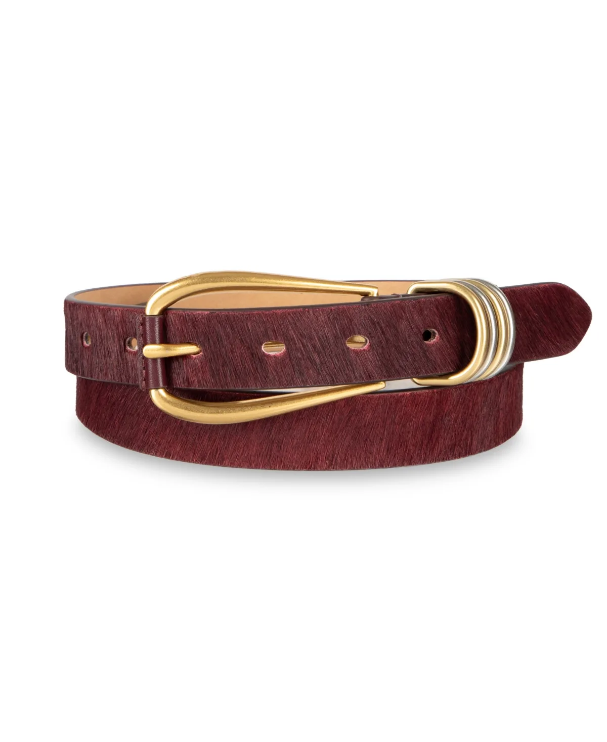 Metal Strap Skinny Leather Belt by Sam Edelman