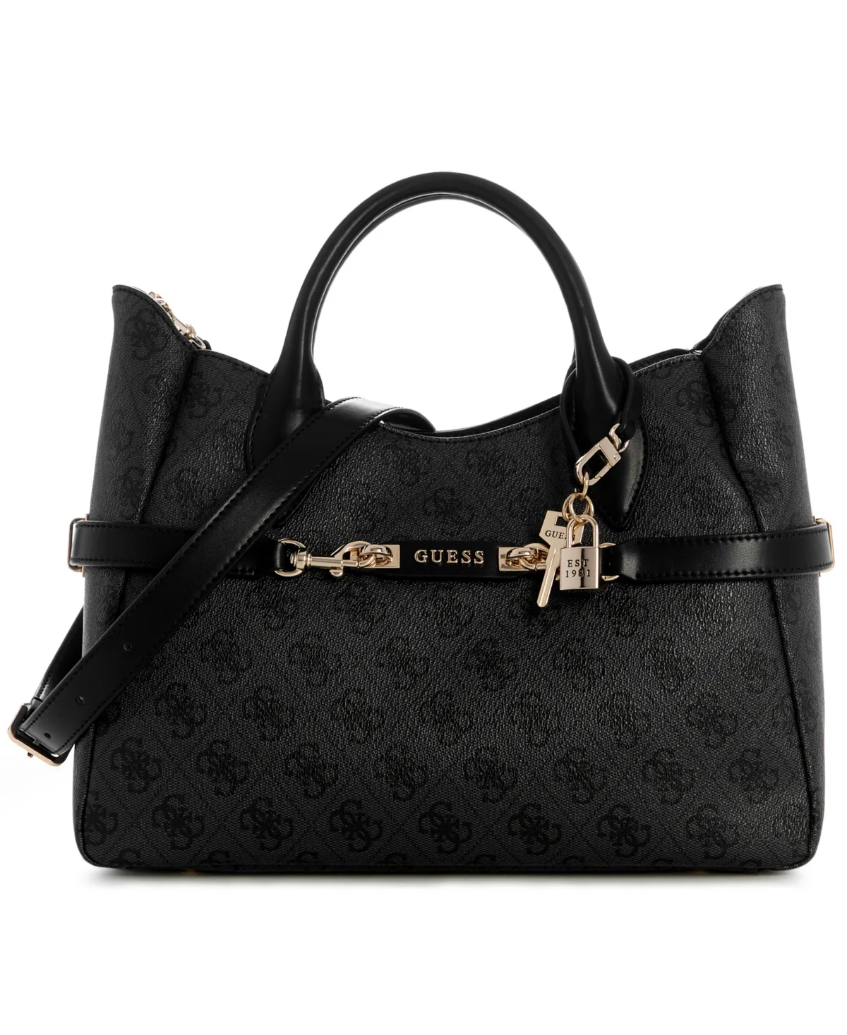 Cynthia Logo 3 Comp Satchel by GUESS