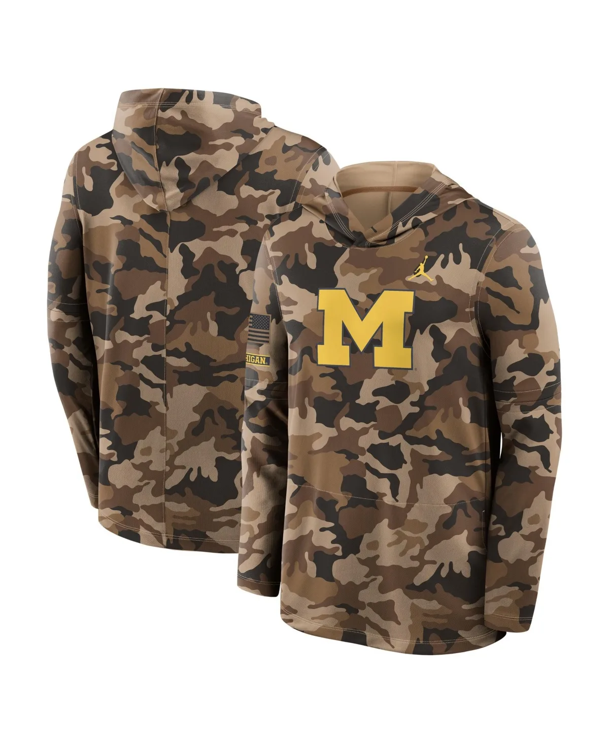 Michigan Wolverines 2026 Appreciation Sideline Dri-Fit Hooded Long-Sleeve Sweatshirt by Jordan