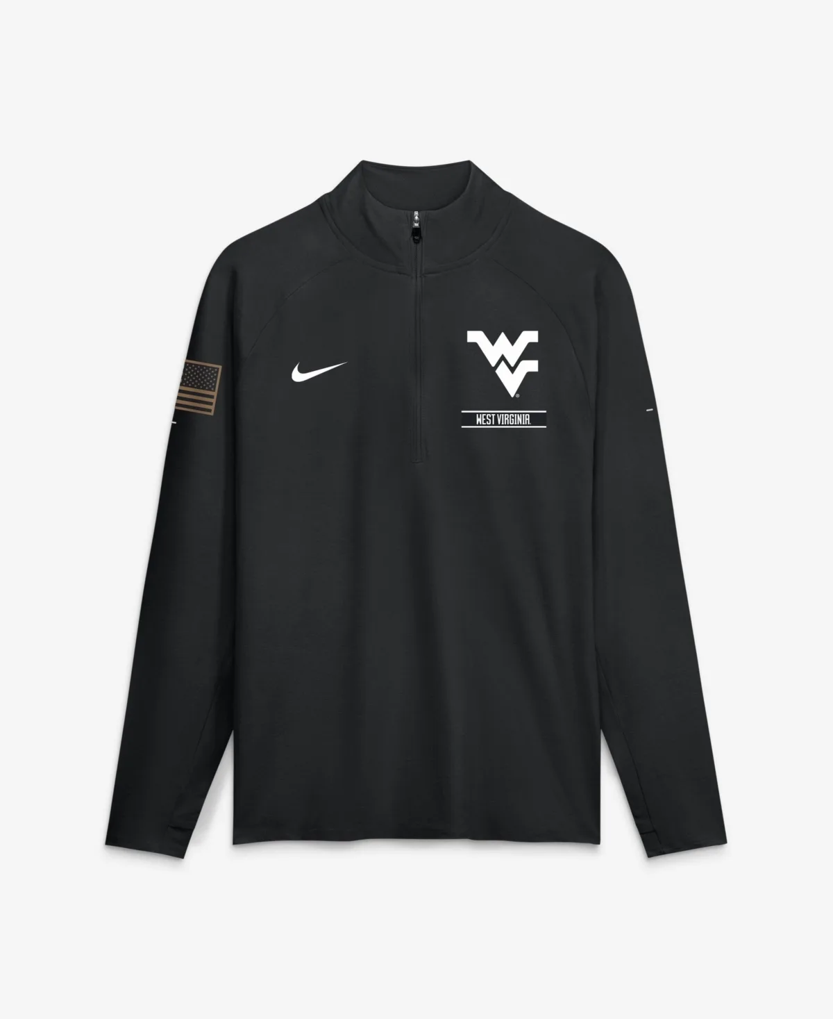 West Virginia Mountaineers 2026 Appreciation Stride Raglan Dri-Fit Half-Zip Pullover by Nike