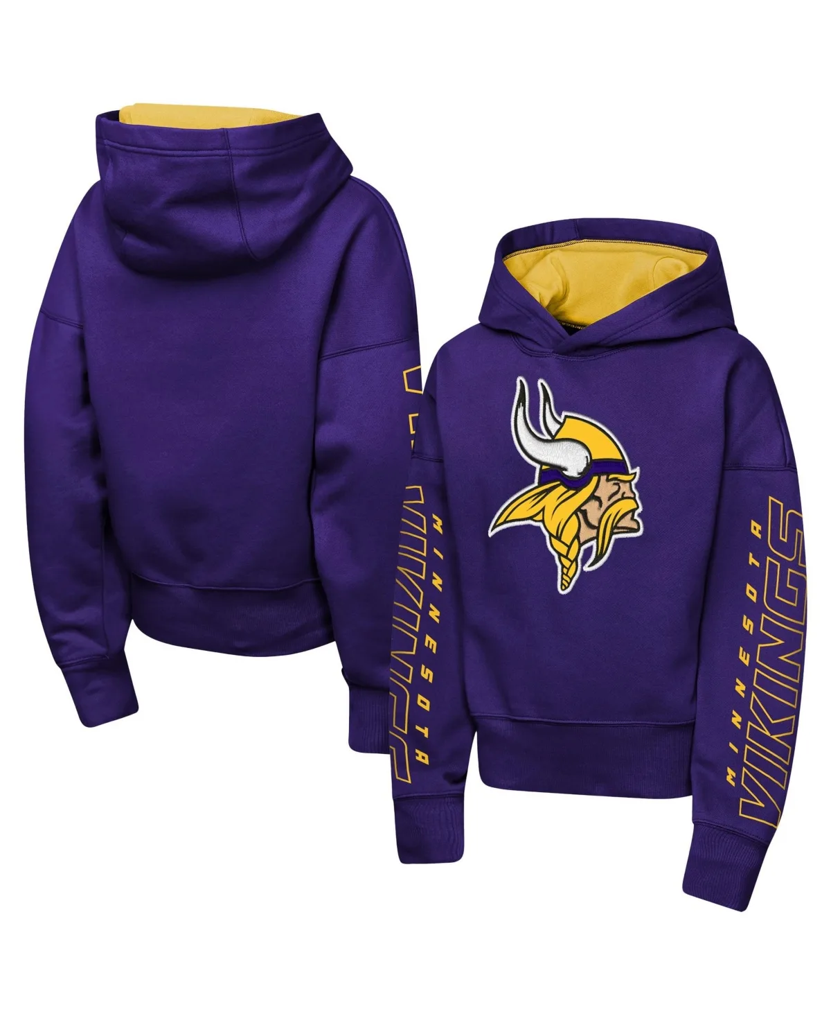 Minnesota Vikings Miss Tailgate Color Block Hoodie by Outerstuff