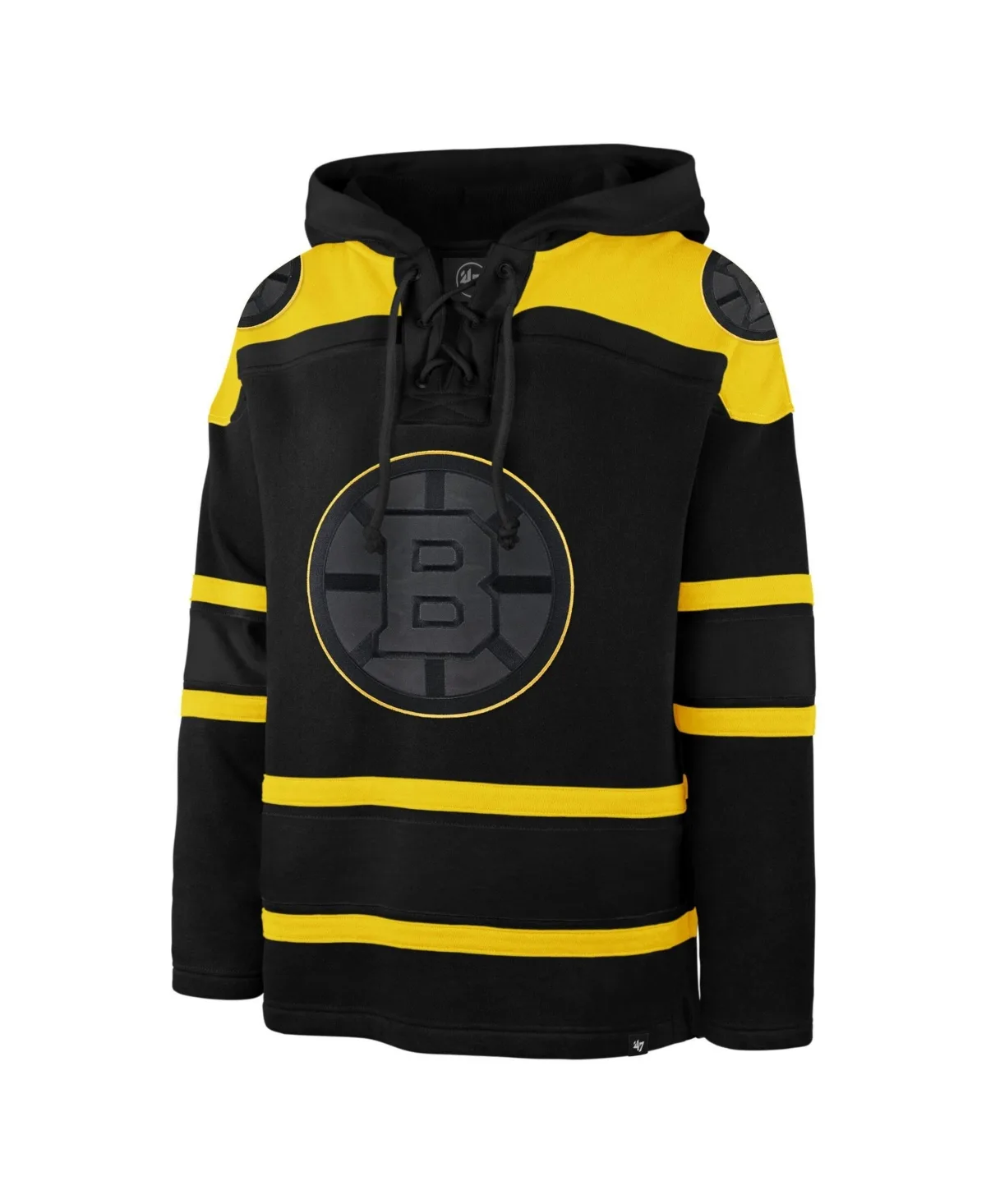 Boston Bruins Fall Color Pop Lacer Hoodie by 47 Brand