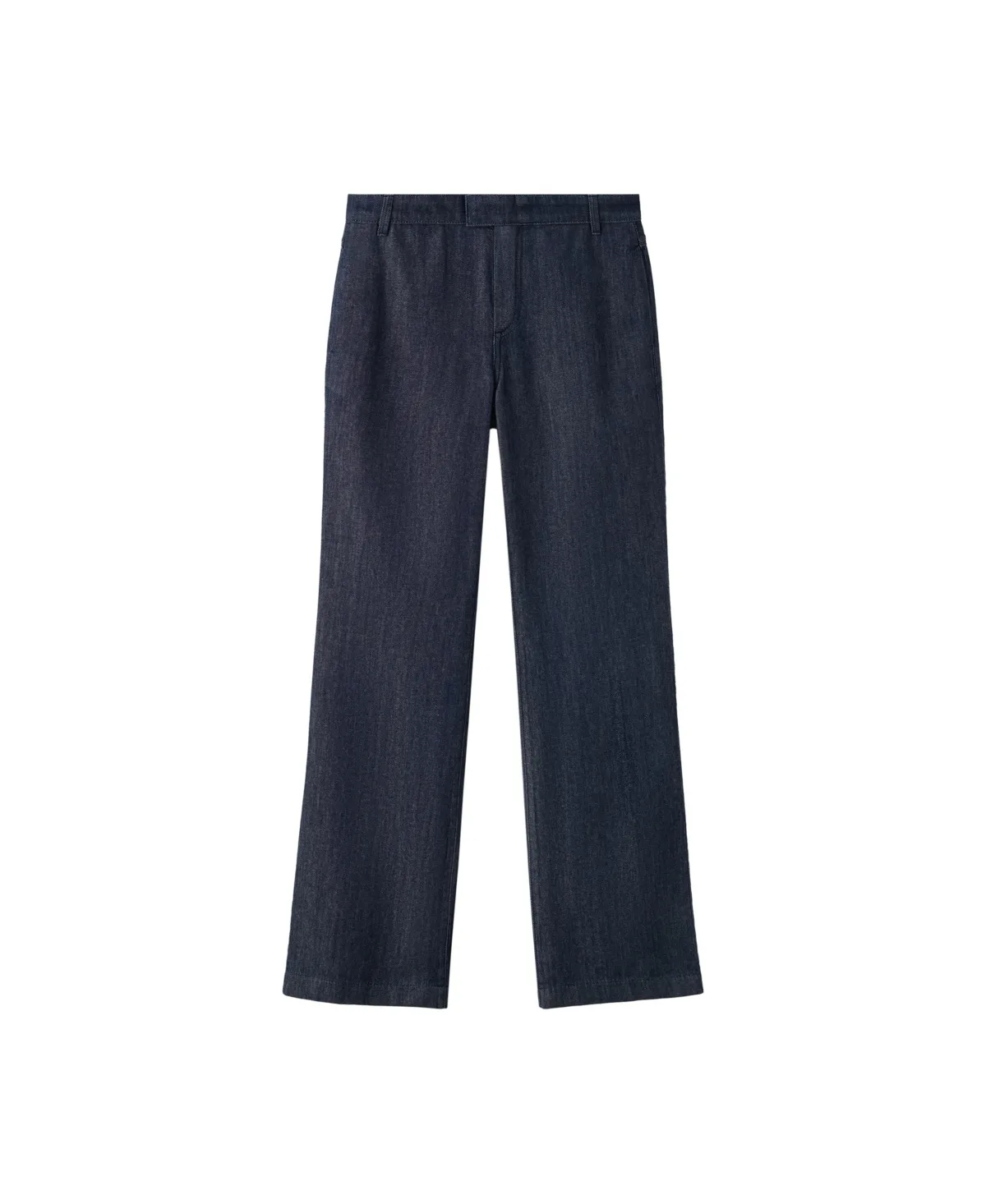 Wide-Leg Straight-Leg Denim Jeans by Mango