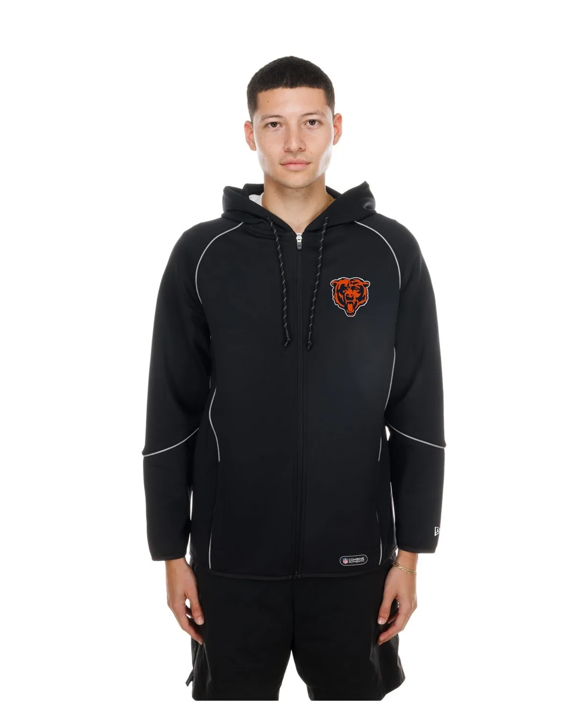 Chicago Bears Combine Authentic Raglan Full-Zip Hoodie by New Era
