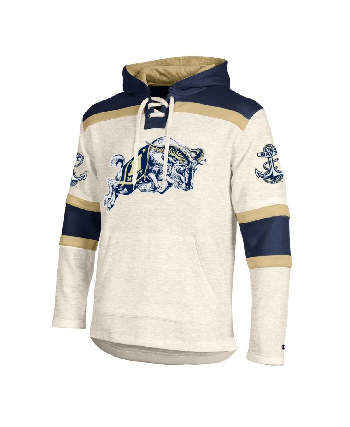 Navy Midshipmen Lacer Fleece Hoodie by Champion