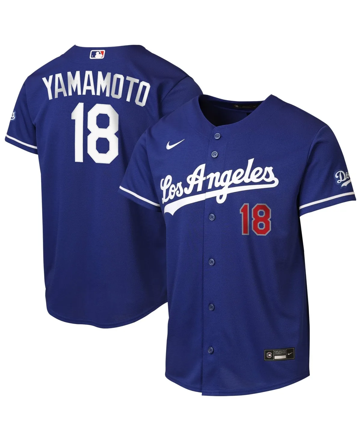Yoshinobu Yamamoto Los Angeles Dodgers Alternate Stadium Jersey by Nike