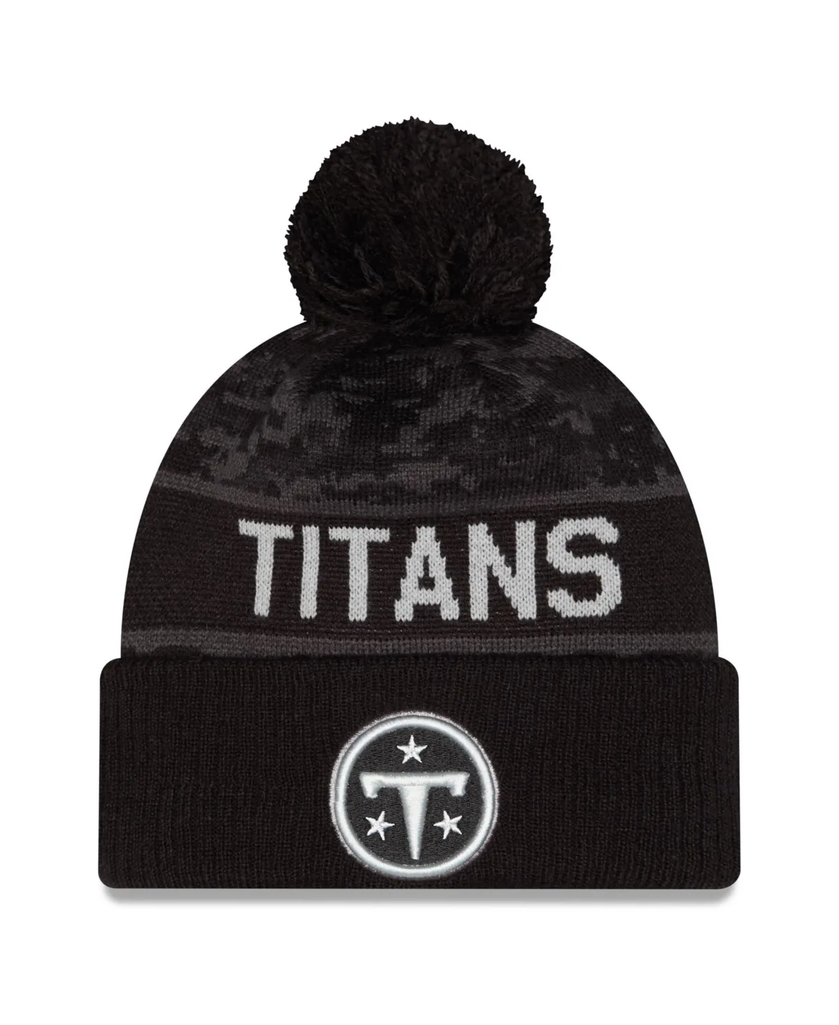 Tennessee Titans 2026 Salute to Service Cuffed Knit with Pom Hat by New Era