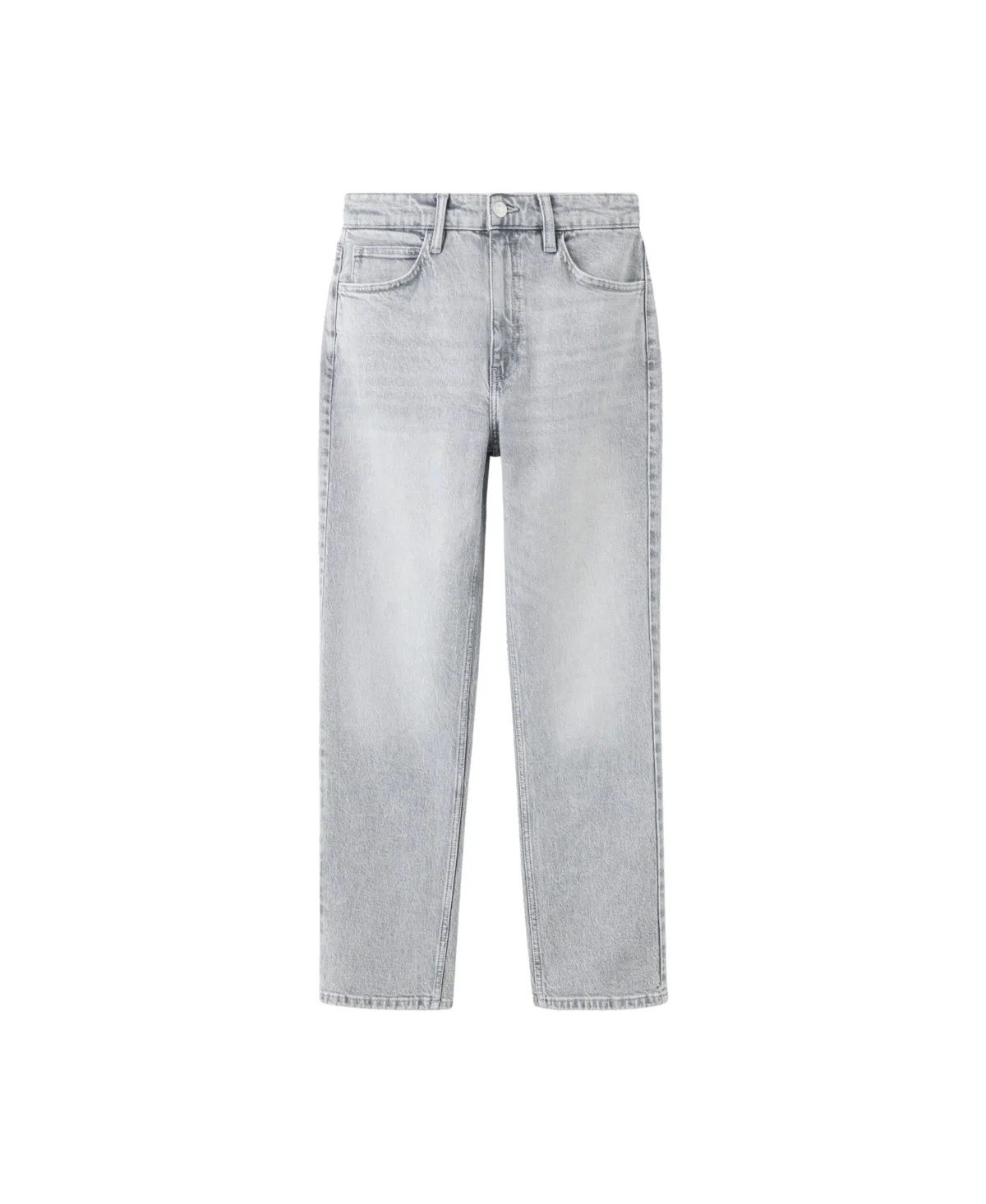 Newmom High-Rise Straight-Leg Cropped Jeans by Mango