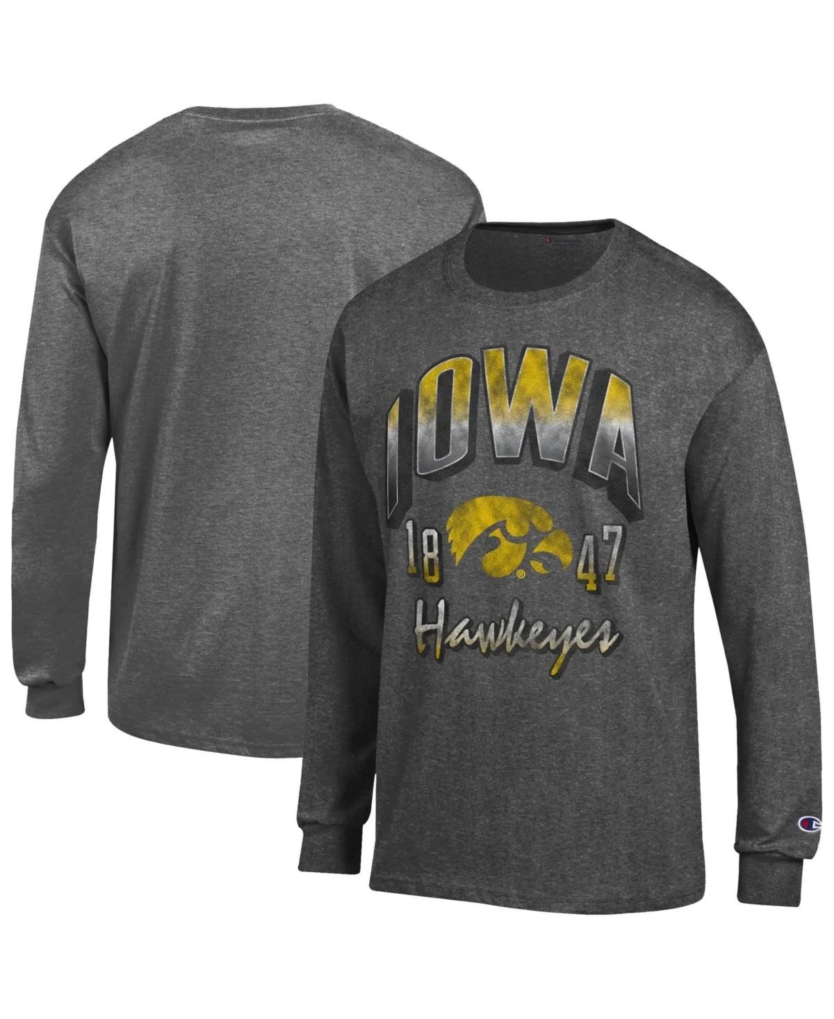 Iowa Hawkeyes Bold Long-Sleeve T-Shirt by Champion