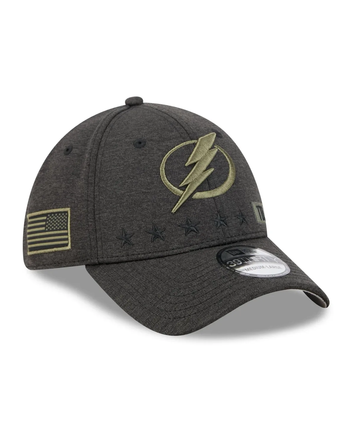 Tampa Bay Lightning Stealth Mode Flex 39Thirty Stretch Hat by New Era