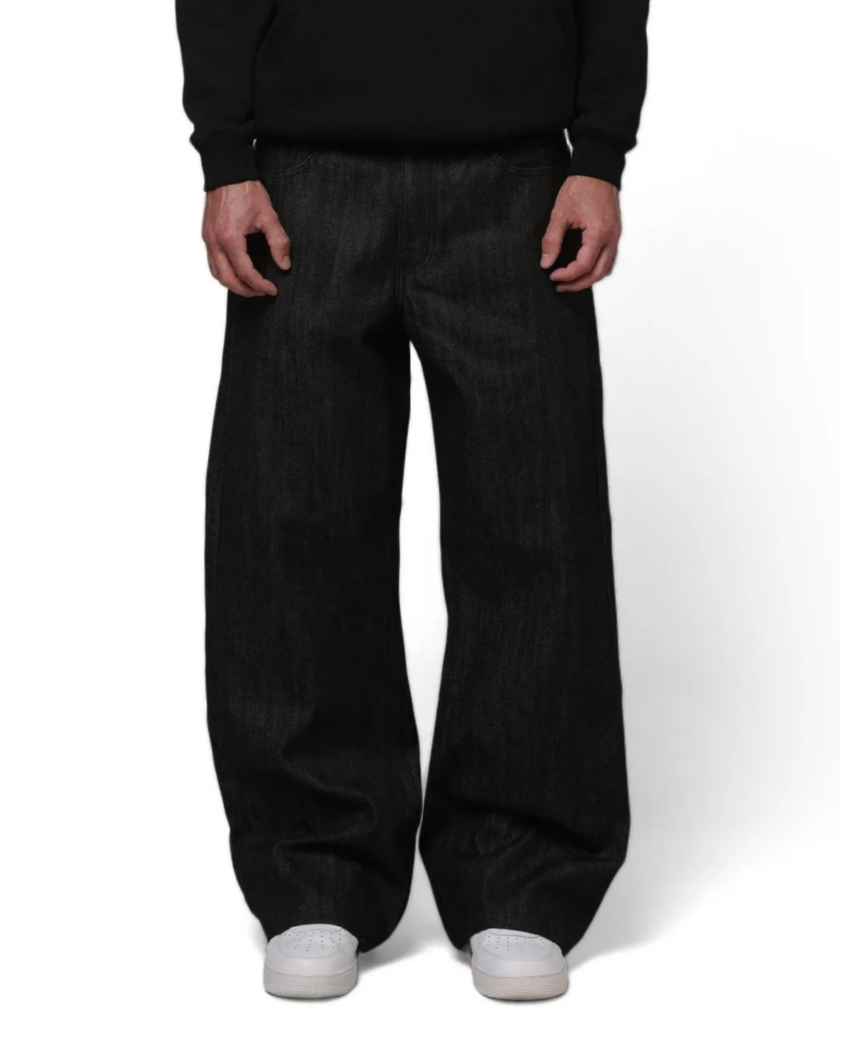 Selvedge Baggy Boot Cut Jeans by Loiter