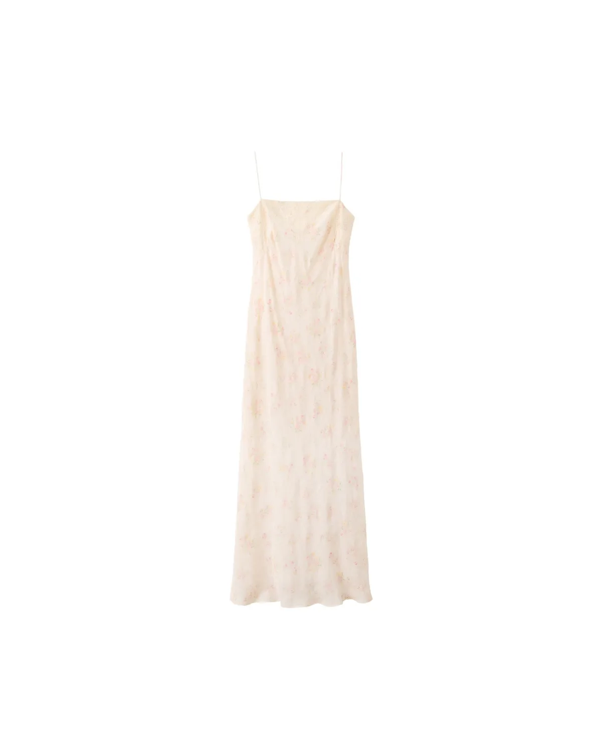 Floral-Print Lace Midi Dress by Mango