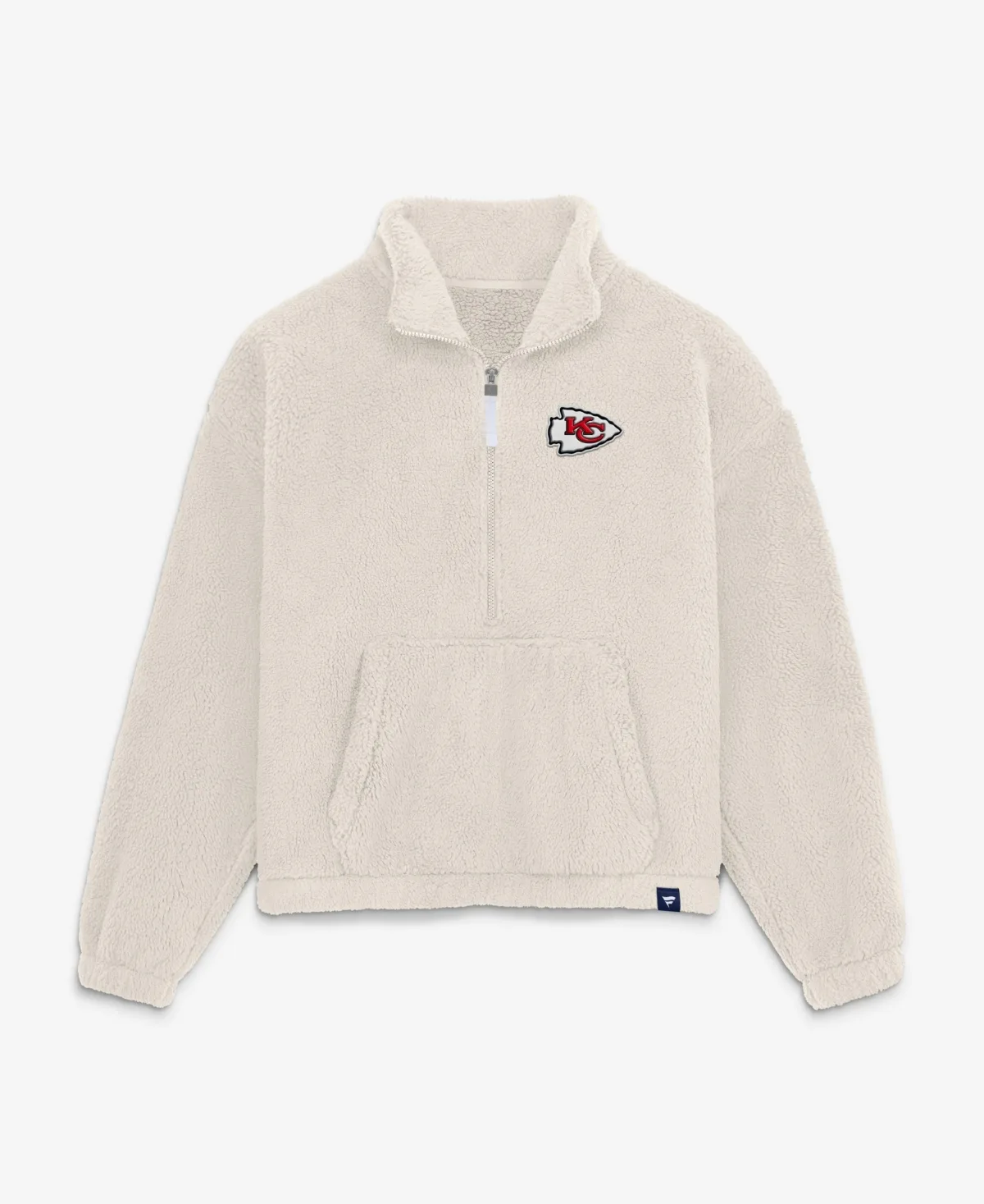 Kansas City Chiefs Oversized Breakout Sherpa Half-Zip Pullover by Fanatics