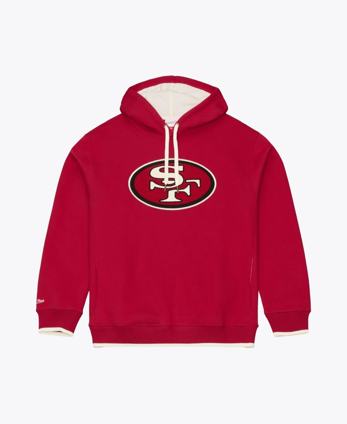 San Francisco 49ers Premium Essentials Heavyweight Fleece Hoodie by Mitchell & Ness
