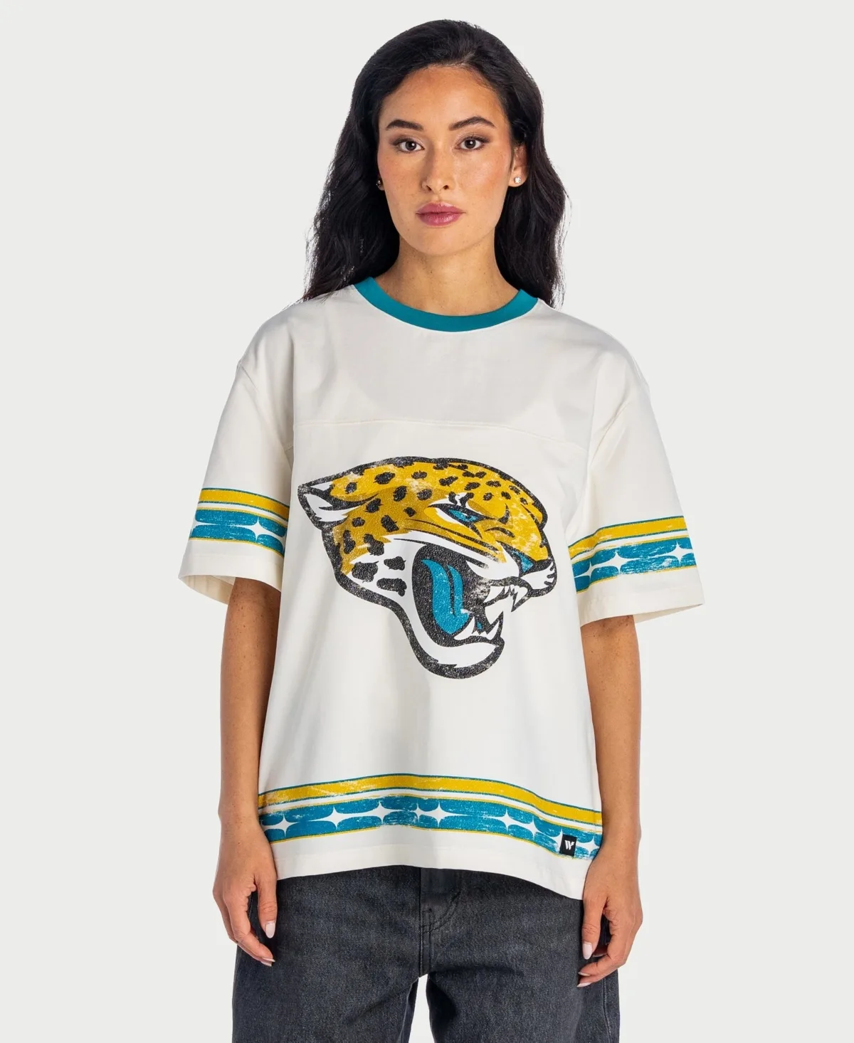 Jacksonville Jaguars Oversized Established Boyfriend T-Shirt by The Wild Collective