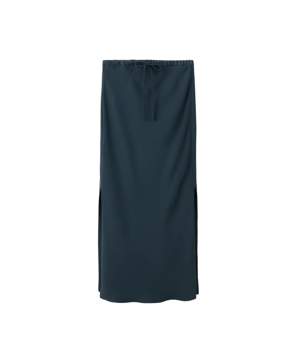 Openings Elastic Waist Midi Side-Slit Skirt by Mango