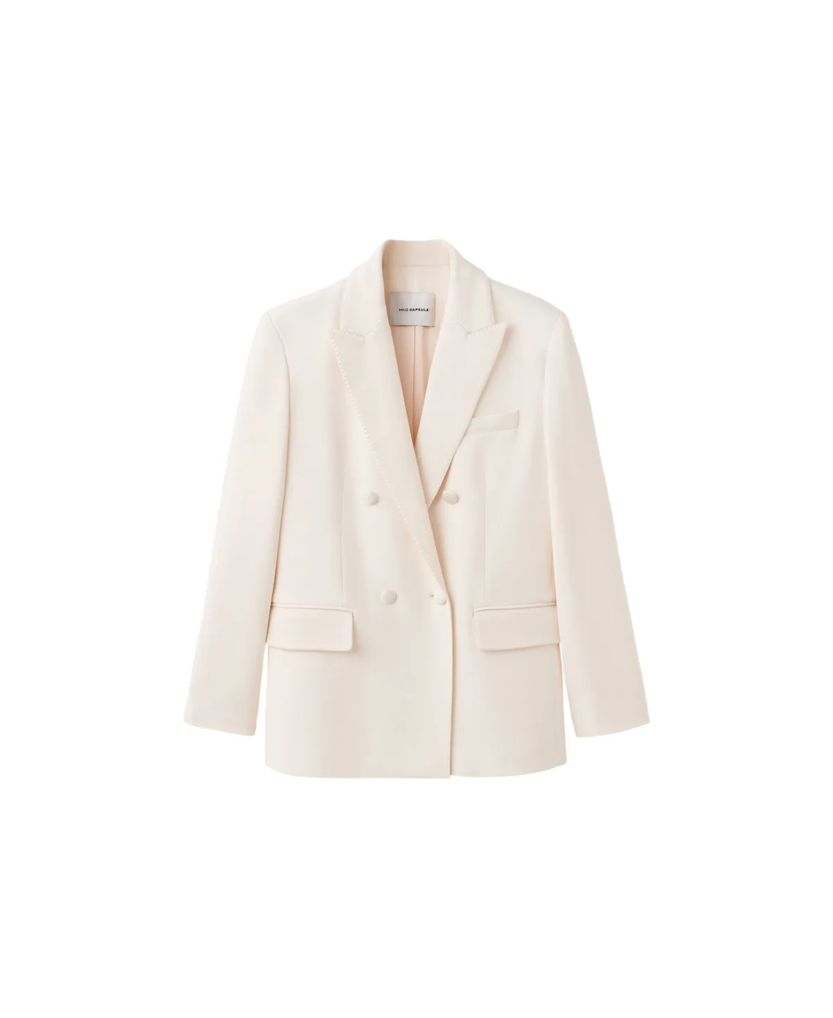 Double-Breasted Notched-Lapel Blazer by Mango