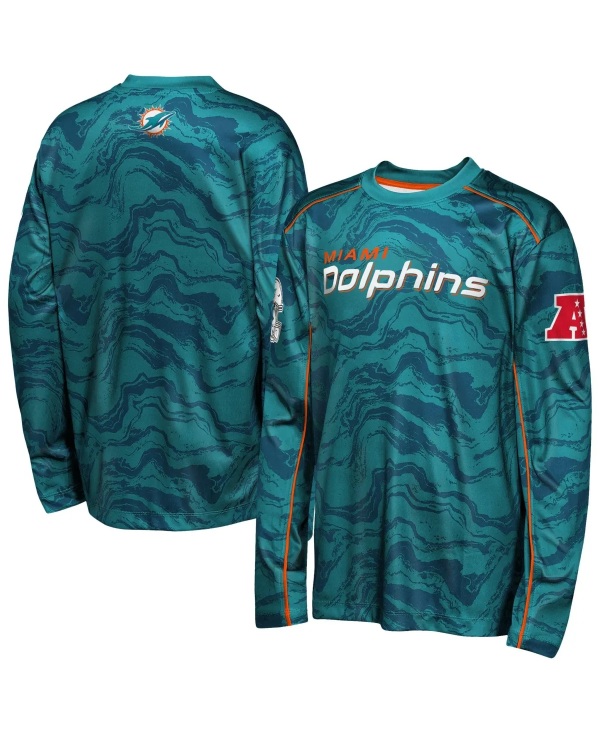 Miami Dolphins Tailgate Performance Long-Sleeve T-Shirt by Outerstuff